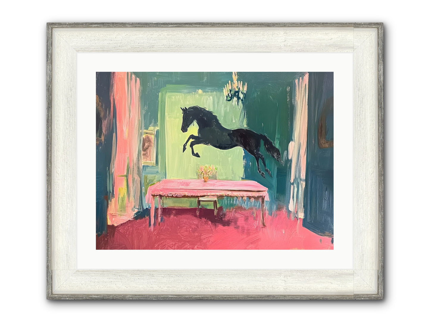 Tack Room Treasure Framed Print - Driftwood White 24x18