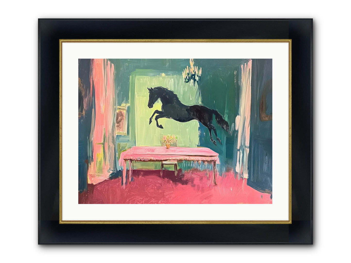 Tack Room Treasure Framed Print - Wide Black w/Gold 24x18