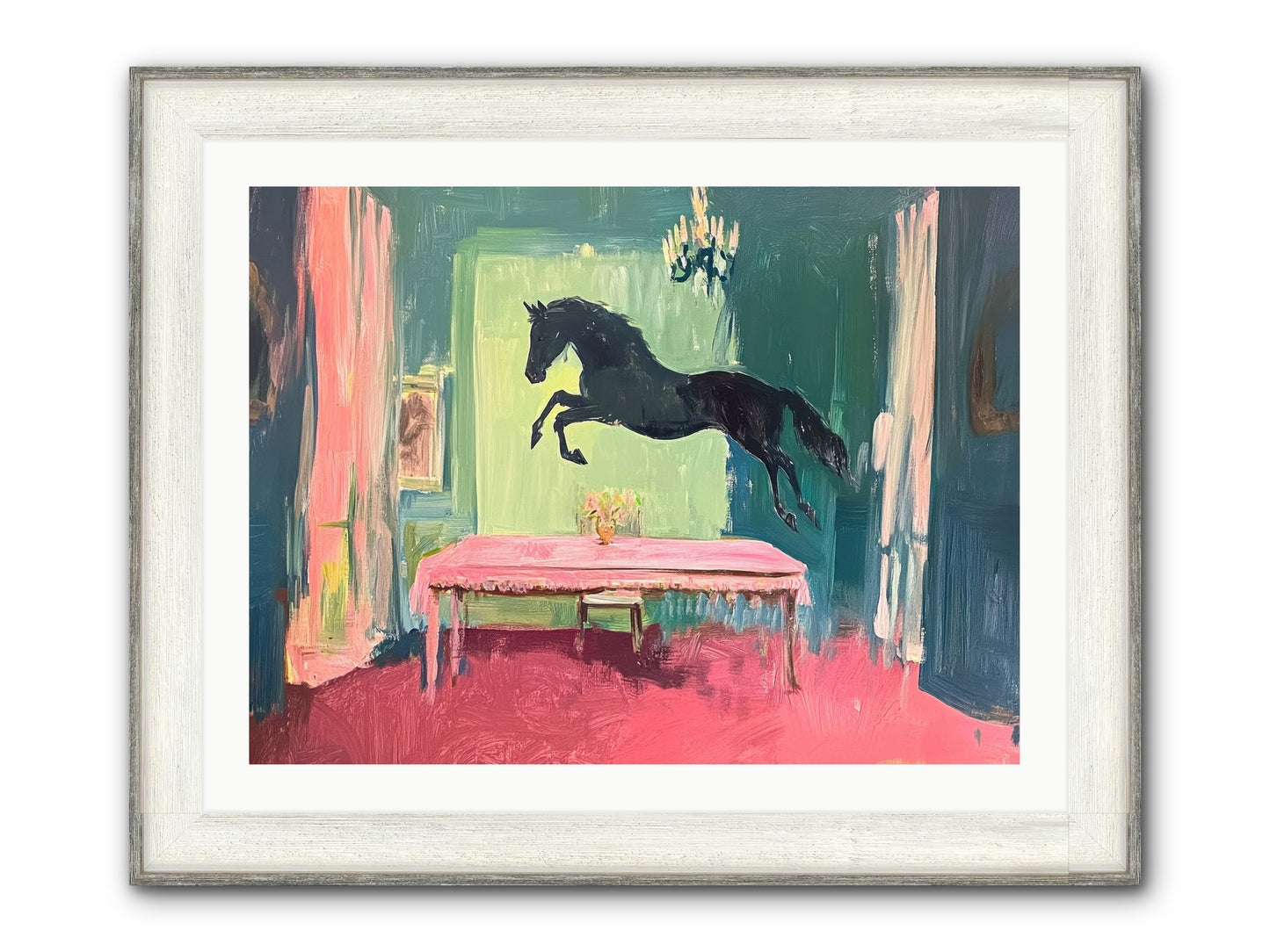 Tack Room Treasure Framed Print - Driftwood White 32x24