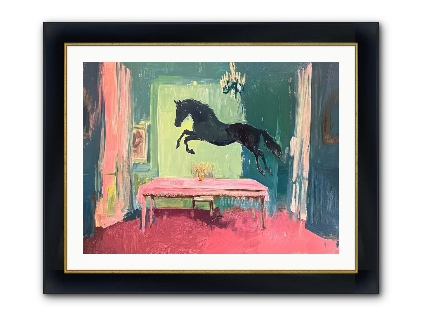 Tack Room Treasure Framed Print - Wide Black w/Gold 32x24