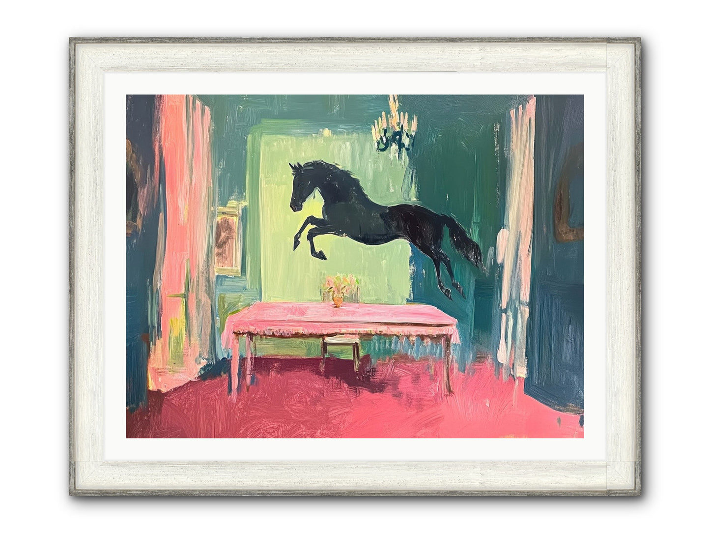 Tack Room Treasure Framed Print - Driftwood White 40x30