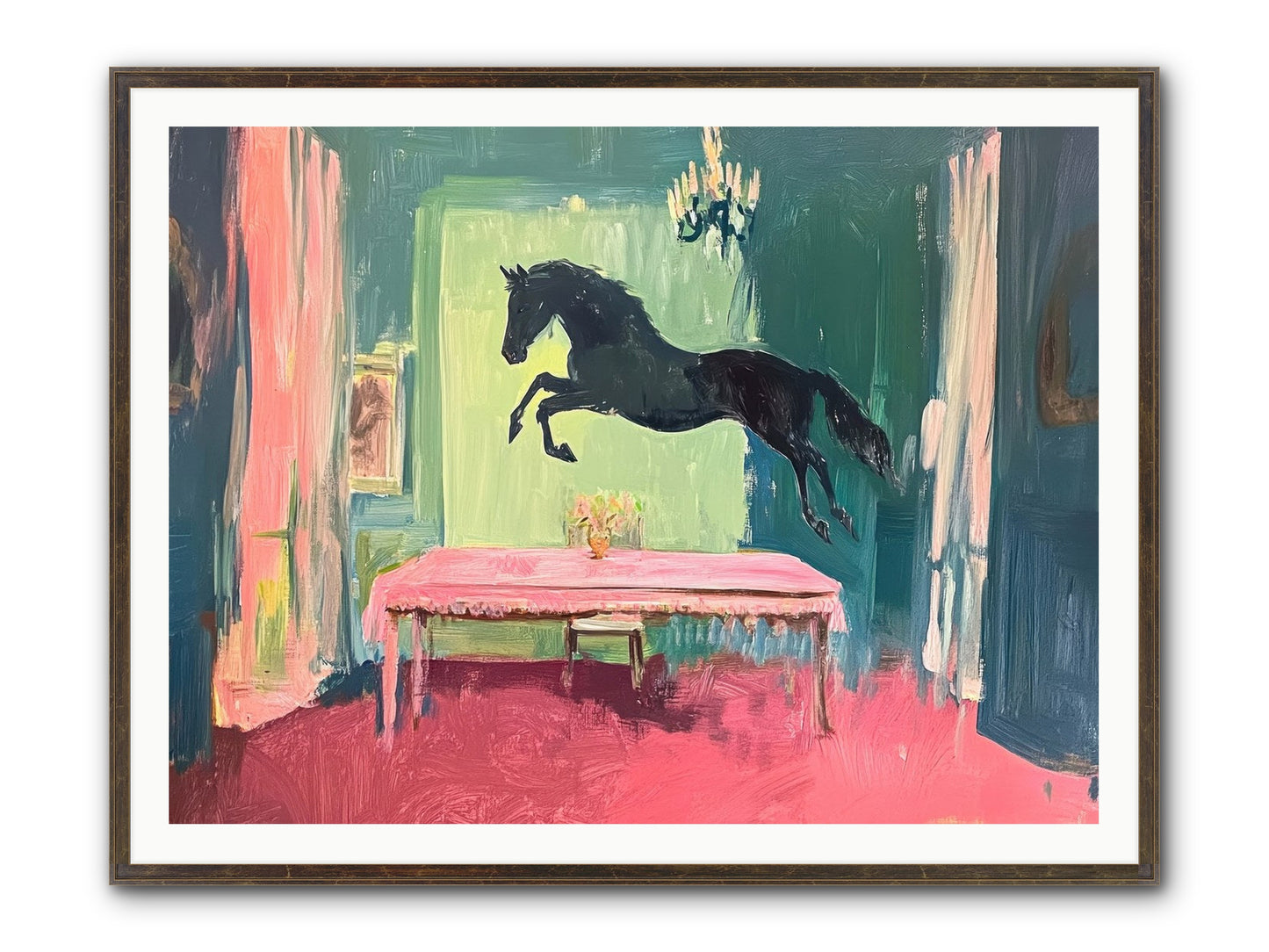 Tack Room Treasure Framed Print - Slimwoods Black/Gold 48x36