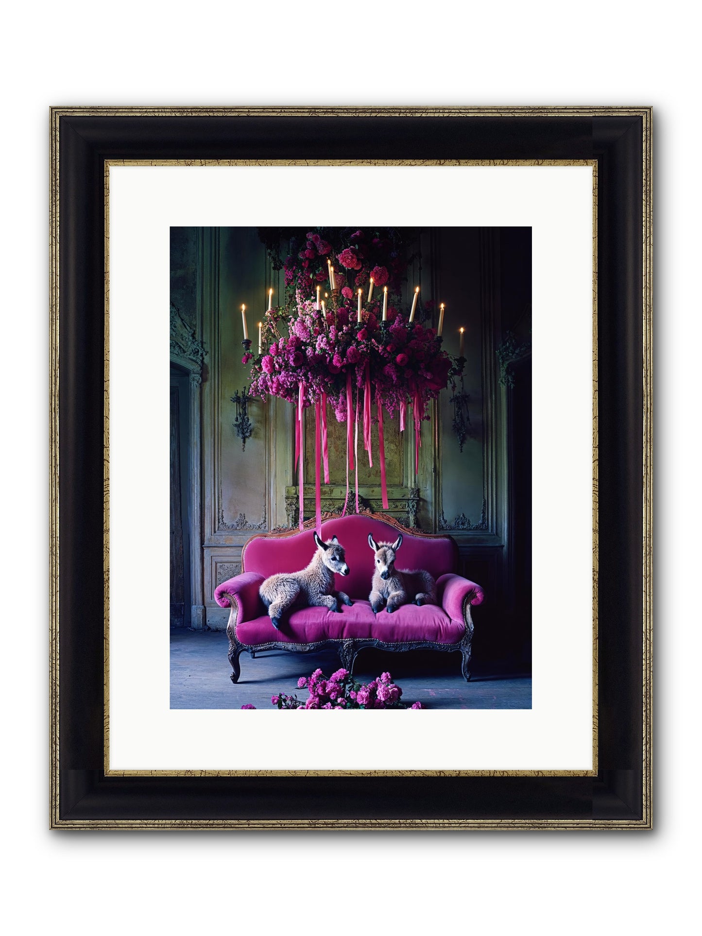 Tales From Paradise Framed Print - Black & Gold 12x16
