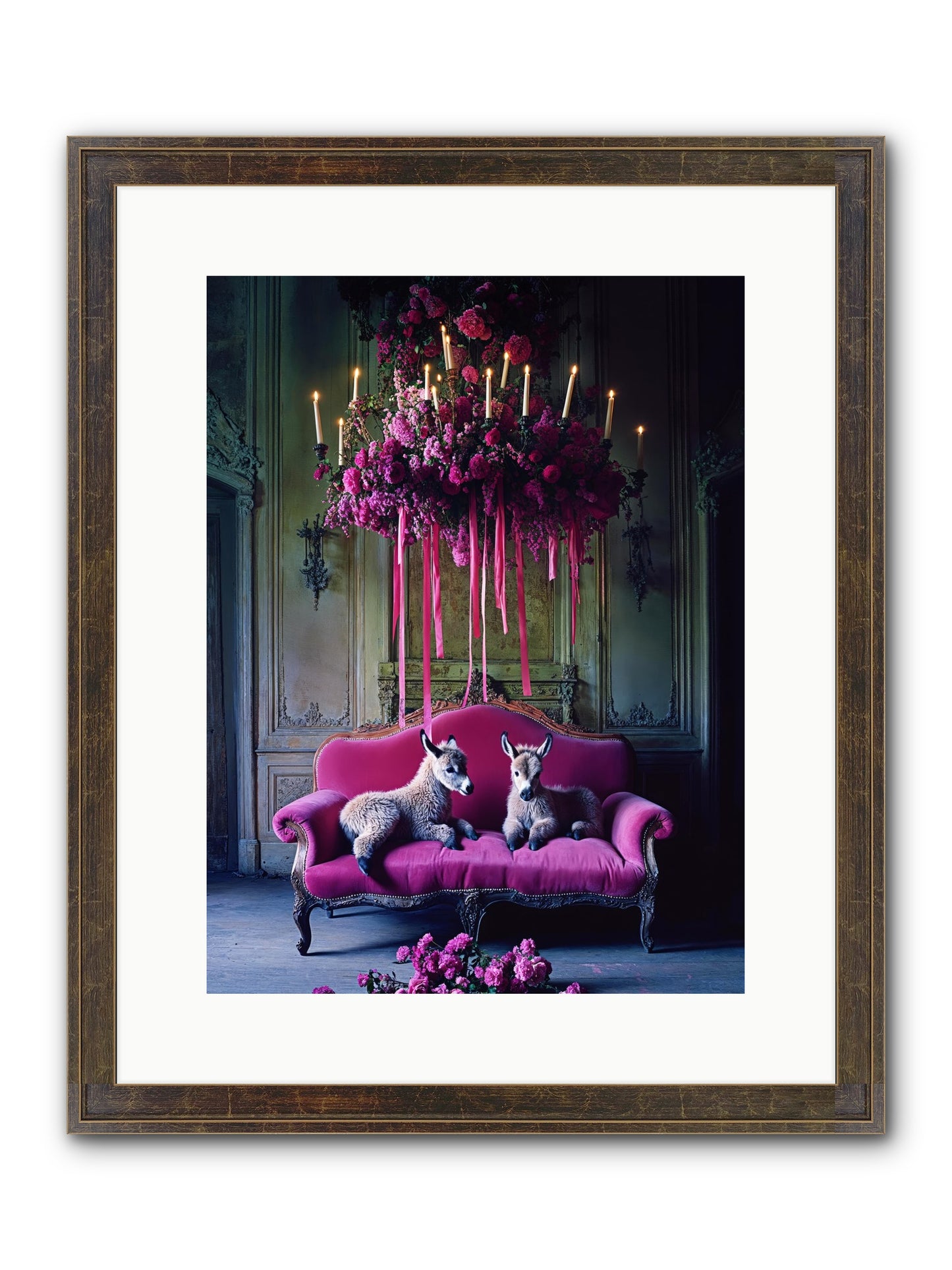 Tales From Paradise Framed Print - Slimwoods Black/Gold 12x16