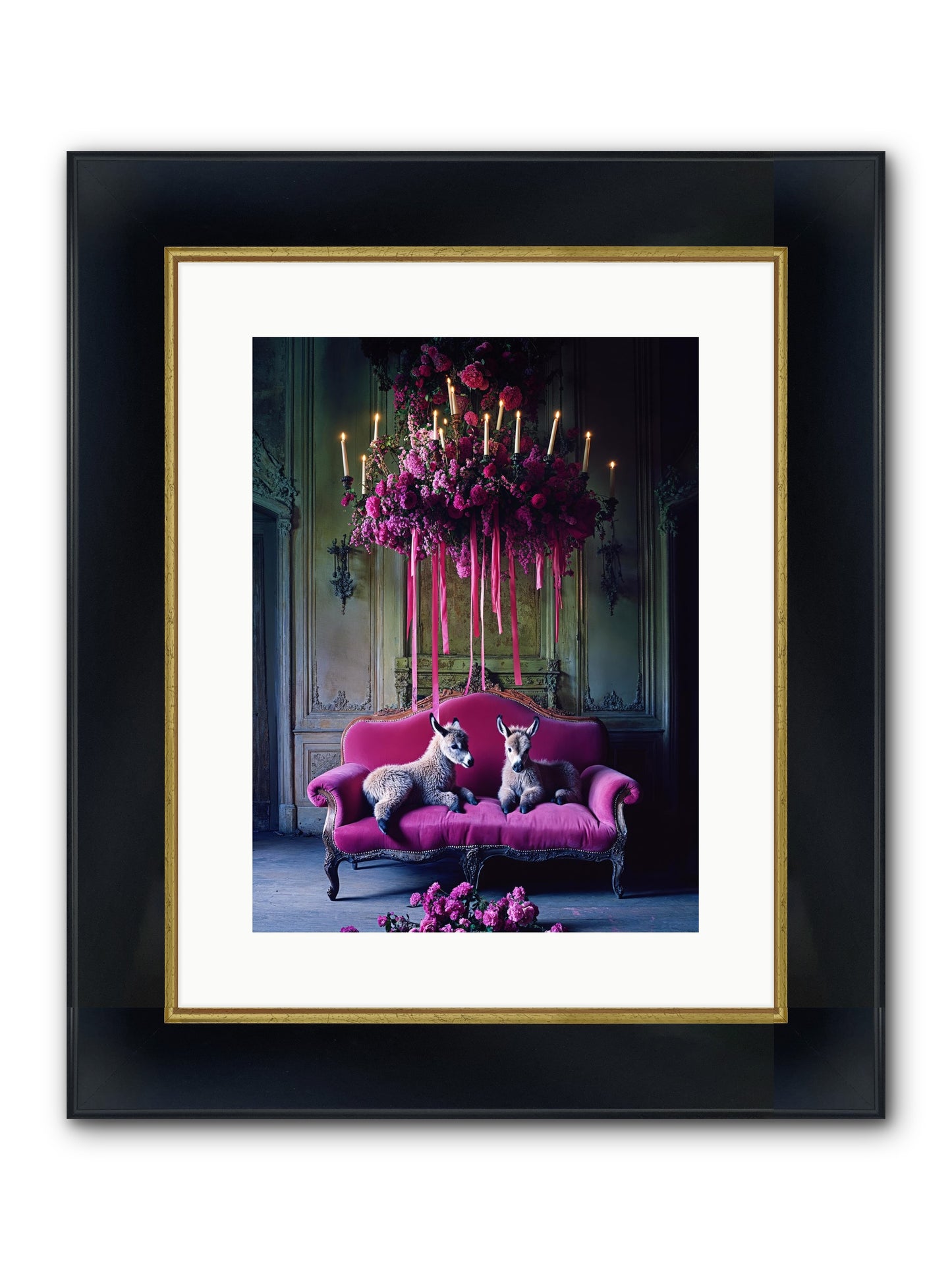 Tales From Paradise Framed Print - Wide Black w/Gold 12x16