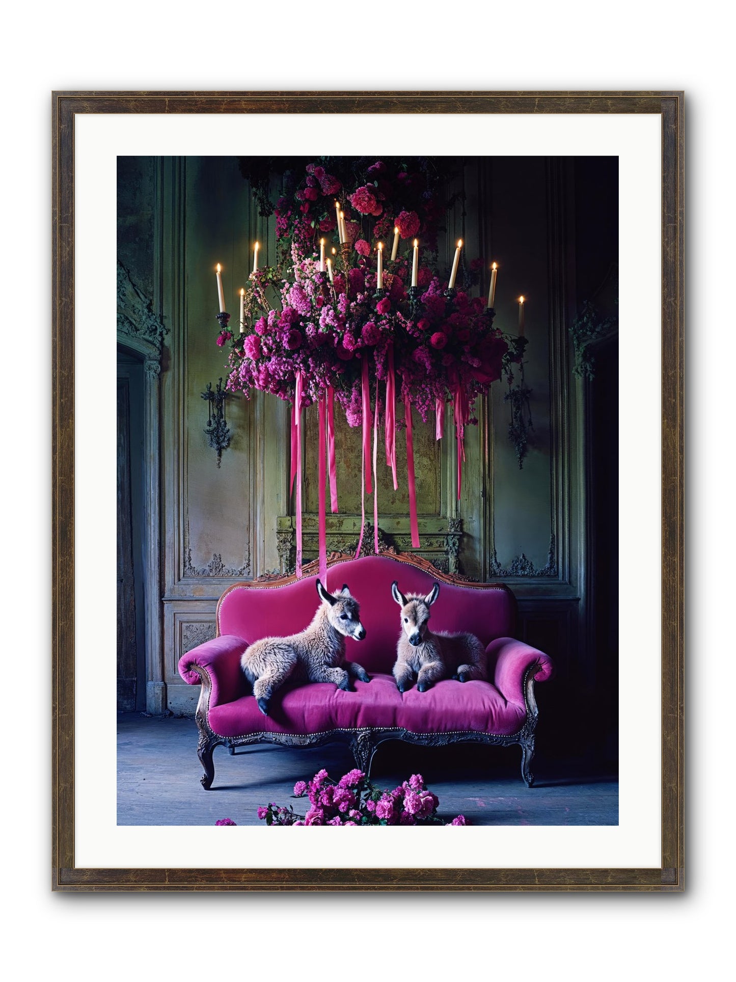 Tales From Paradise Framed Print - Slimwoods Black/Gold 24x32