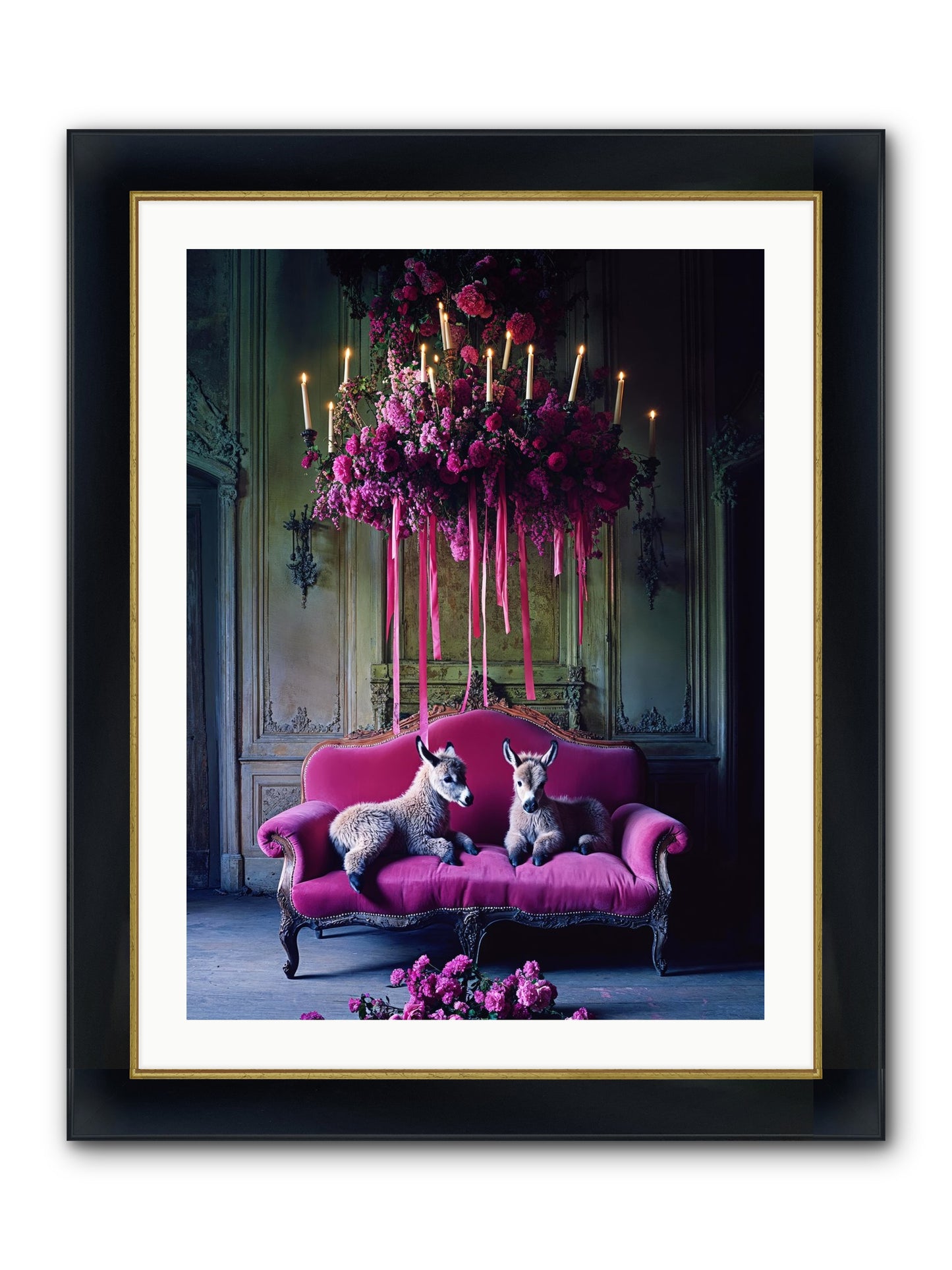 Tales From Paradise Framed Print - Wide Black w/Gold 24x32