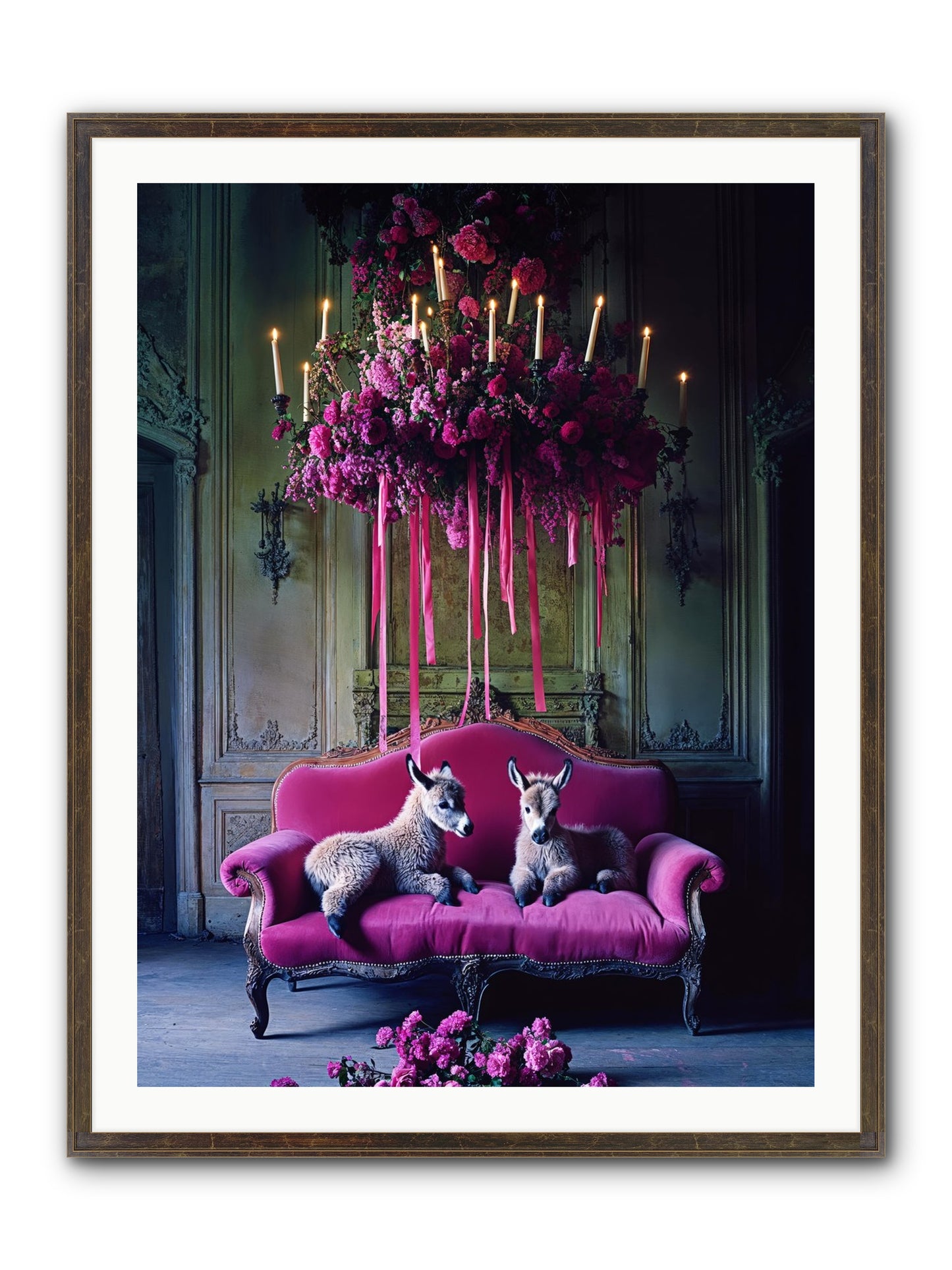 Tales From Paradise Framed Print - Slimwoods Black/Gold 30x40