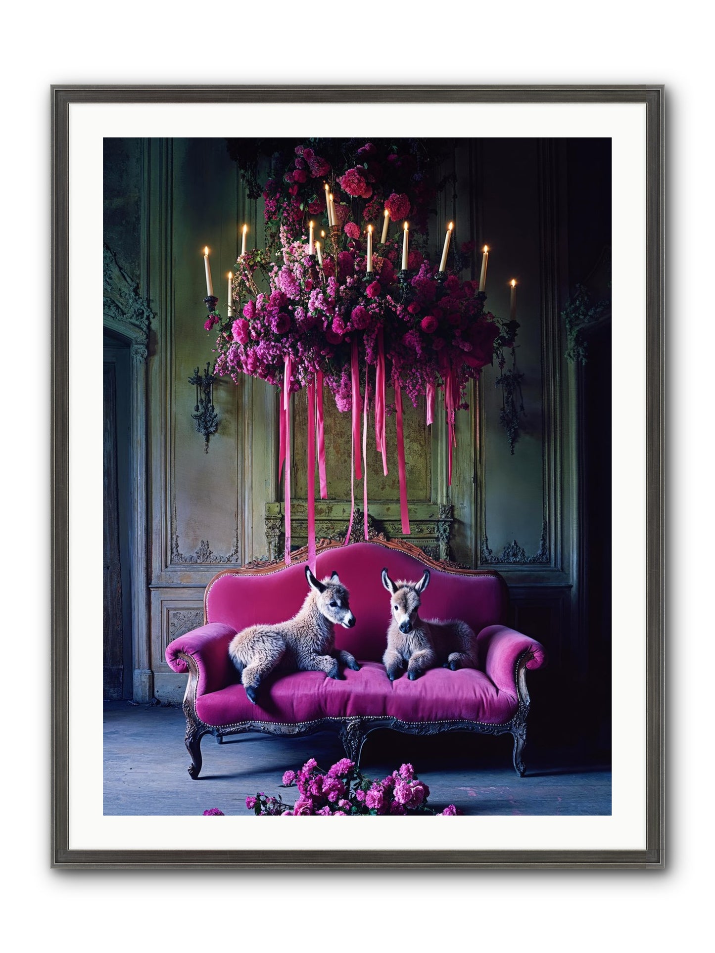 Tales From Paradise Framed Print - Slimwoods Black/Silver 30x40