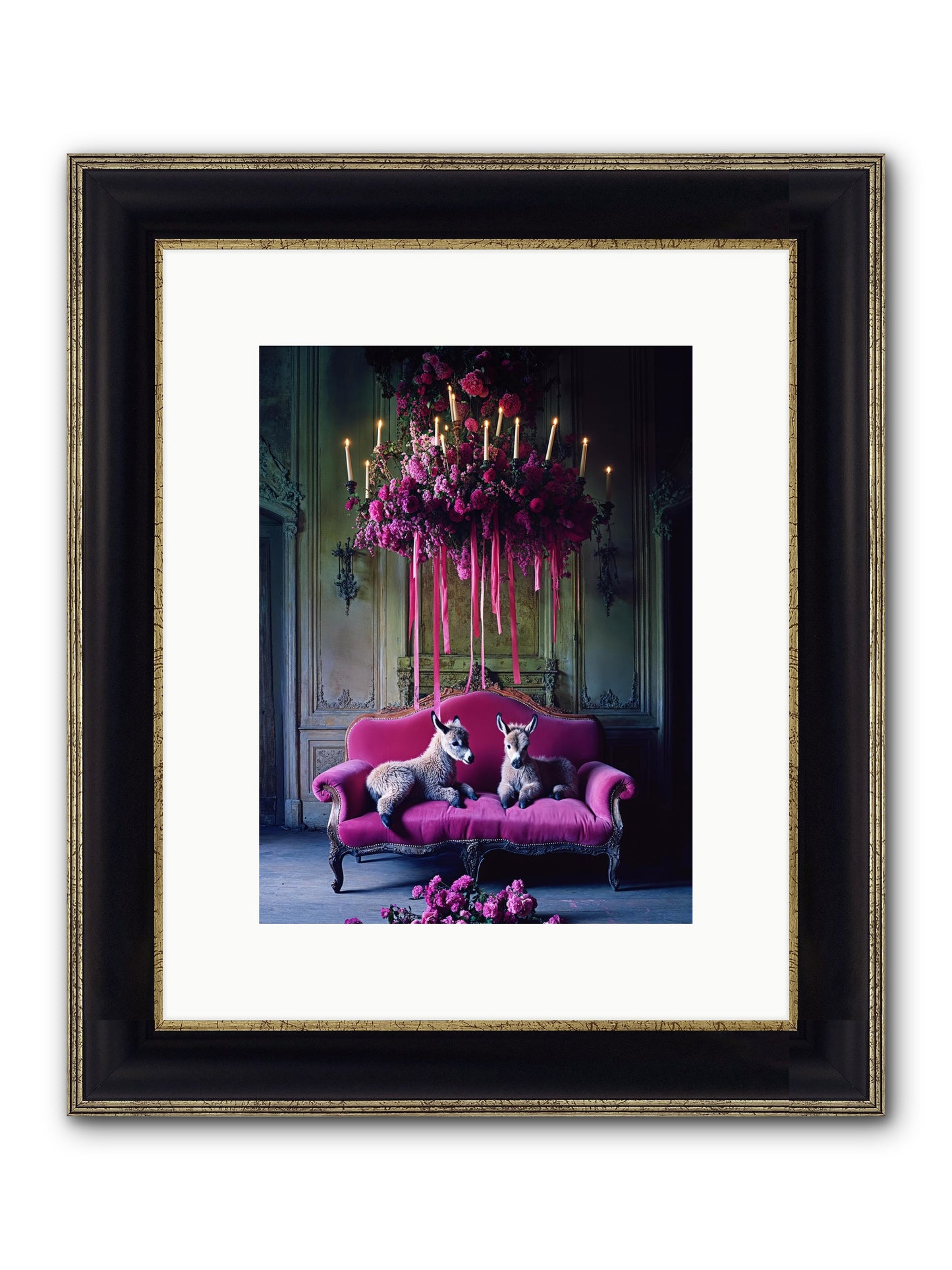 Tales From Paradise Framed Print - Black & Gold 9x12