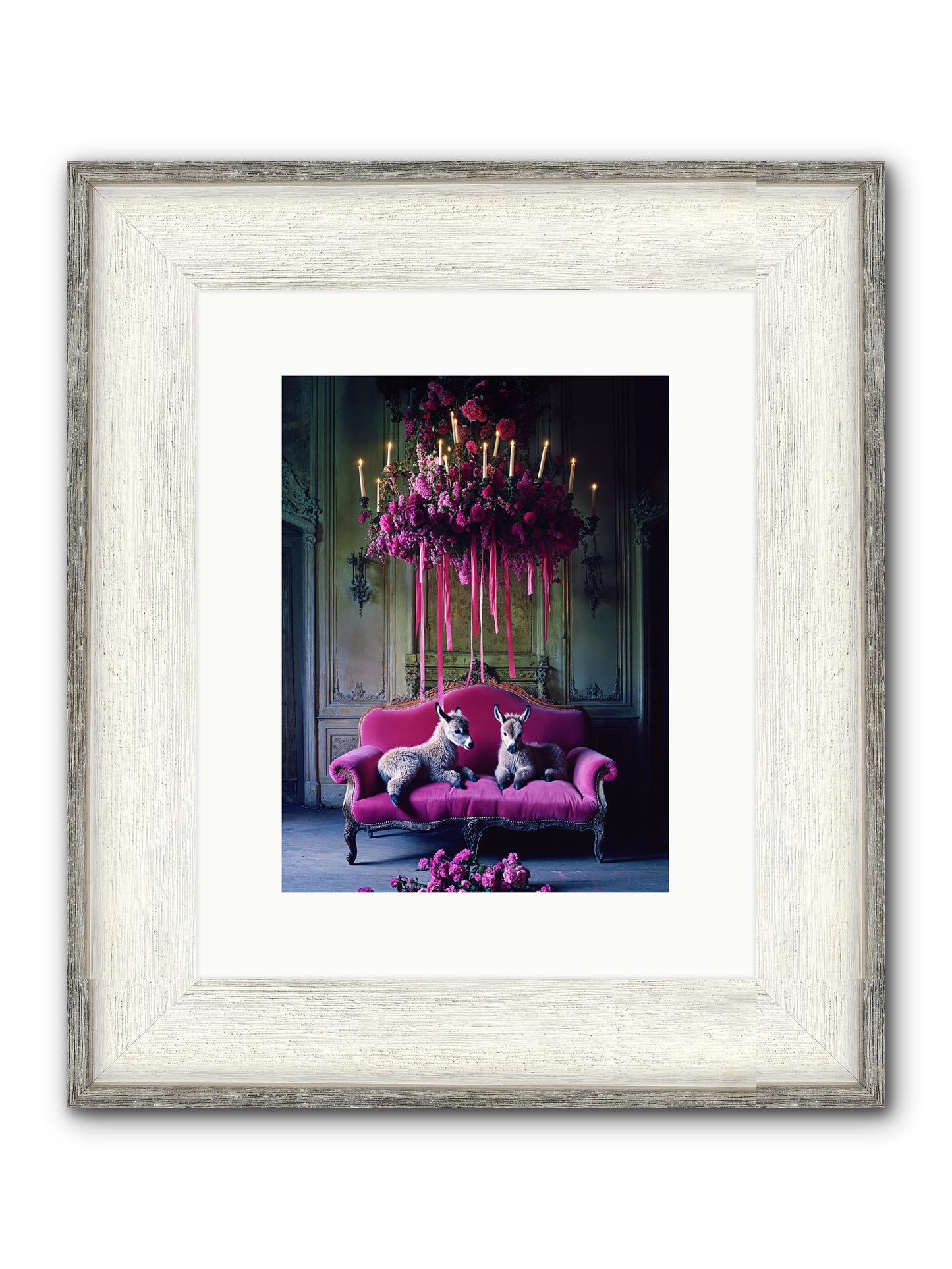 Tales From Paradise Framed Print - Driftwood White 9x12