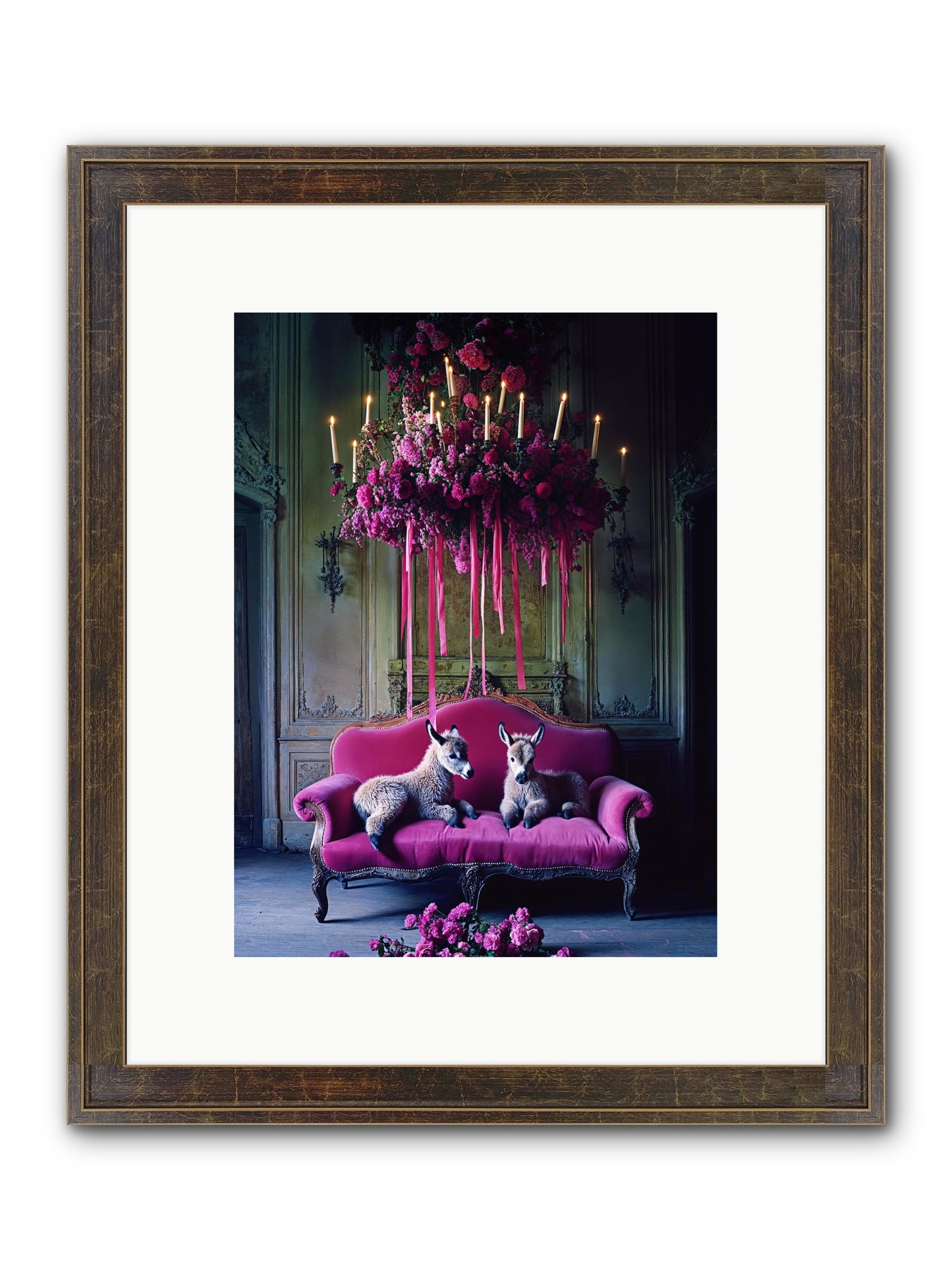 Tales From Paradise Framed Print - Slimwoods Black/Gold 9x12