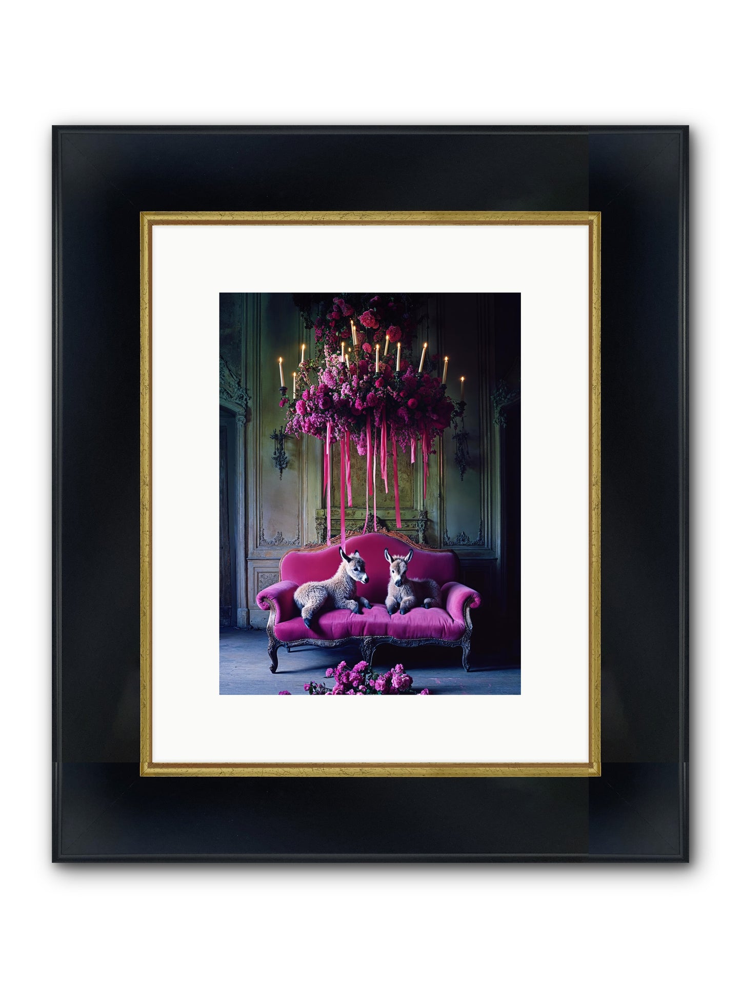 Tales From Paradise Framed Print - Wide Black w/Gold 9x12