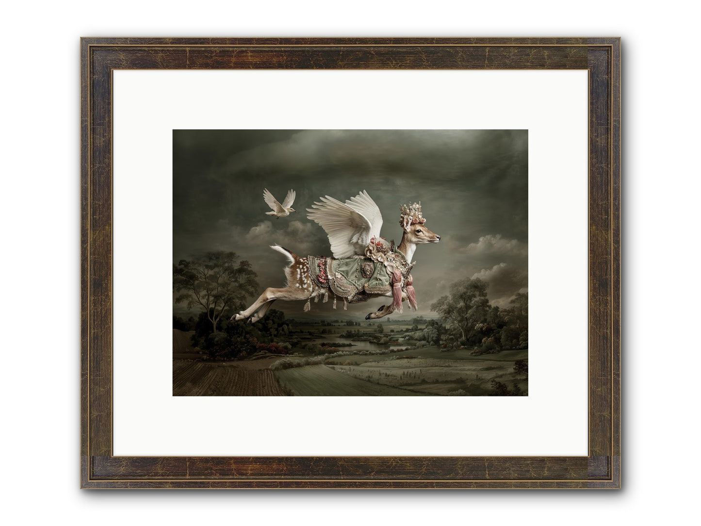 Tales From The Golden Acres Framed Print - Slimwoods Black/Gold 12x9