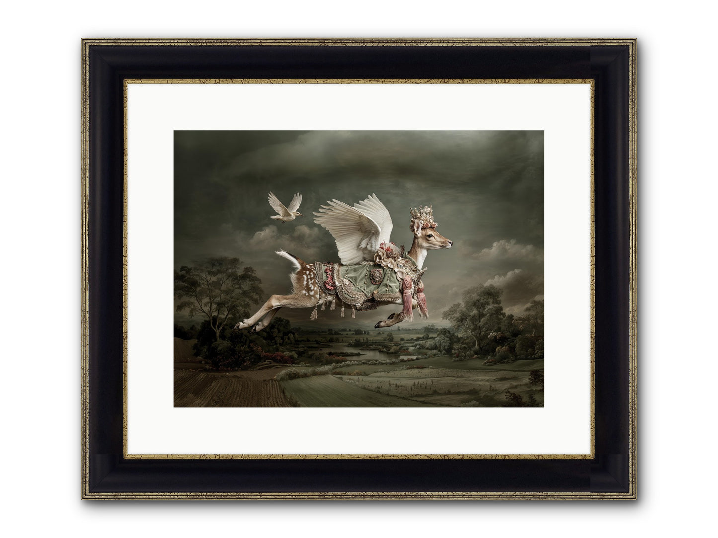 Tales From The Golden Acres Framed Print - Black & Gold 16x12