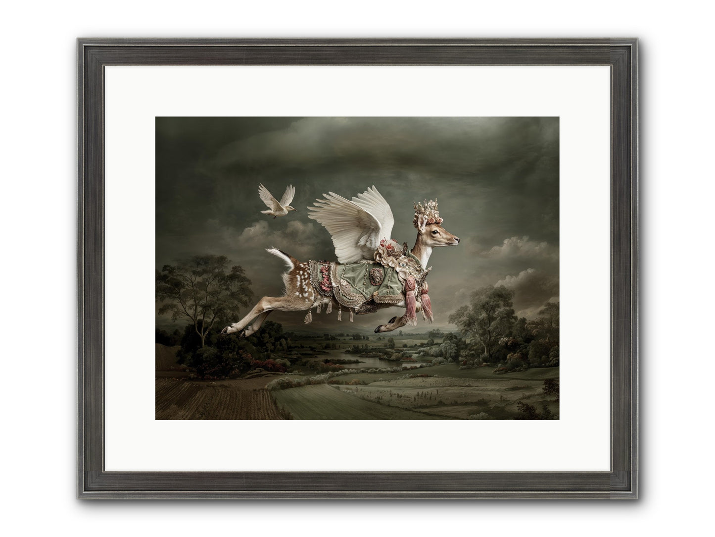 Tales From The Golden Acres Framed Print - Slimwoods Black/Silver 16x12