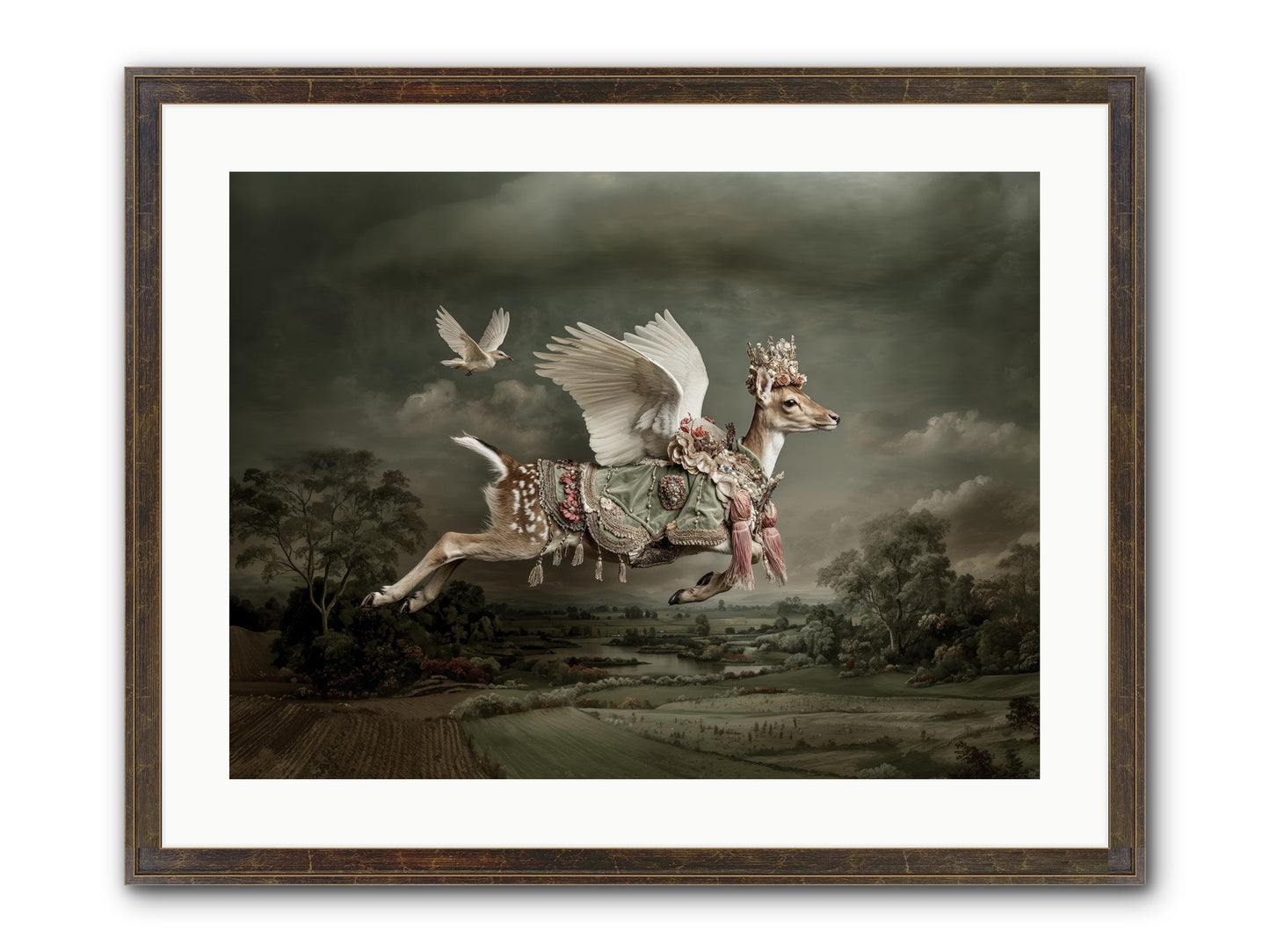 Tales From The Golden Acres Framed Print - Slimwoods Black/Gold 24x18