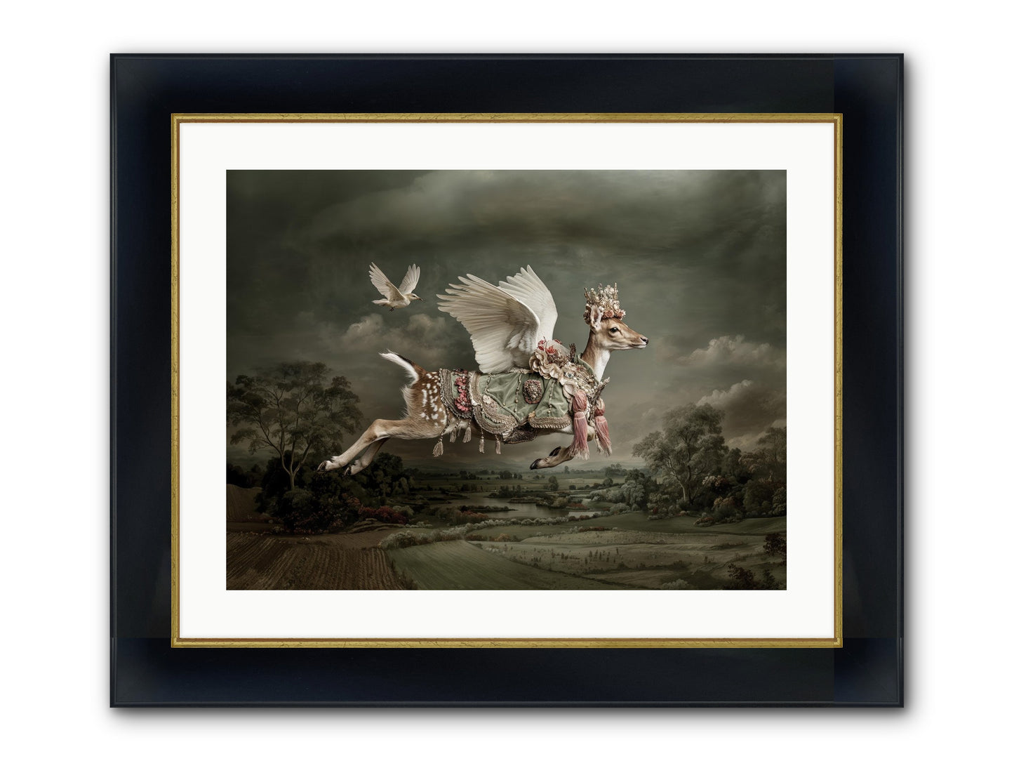 Tales From The Golden Acres Framed Print - Wide Black w/Gold 24x18