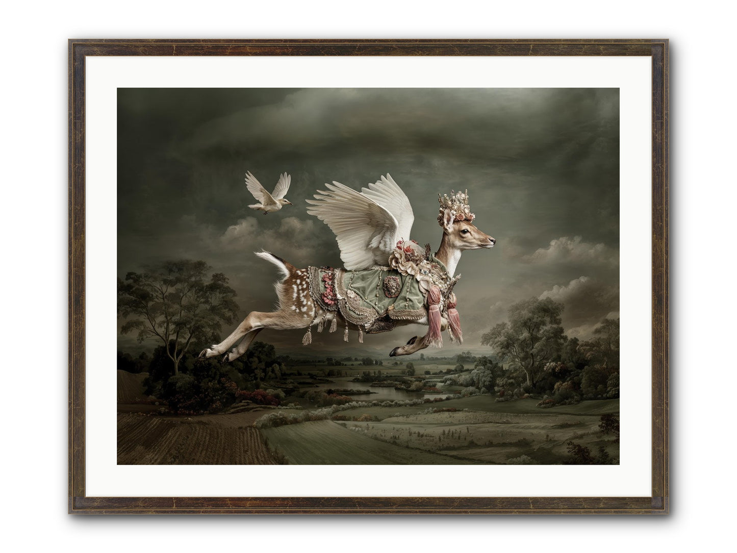 Tales From The Golden Acres Framed Print - Slimwoods Black/Gold 32x24