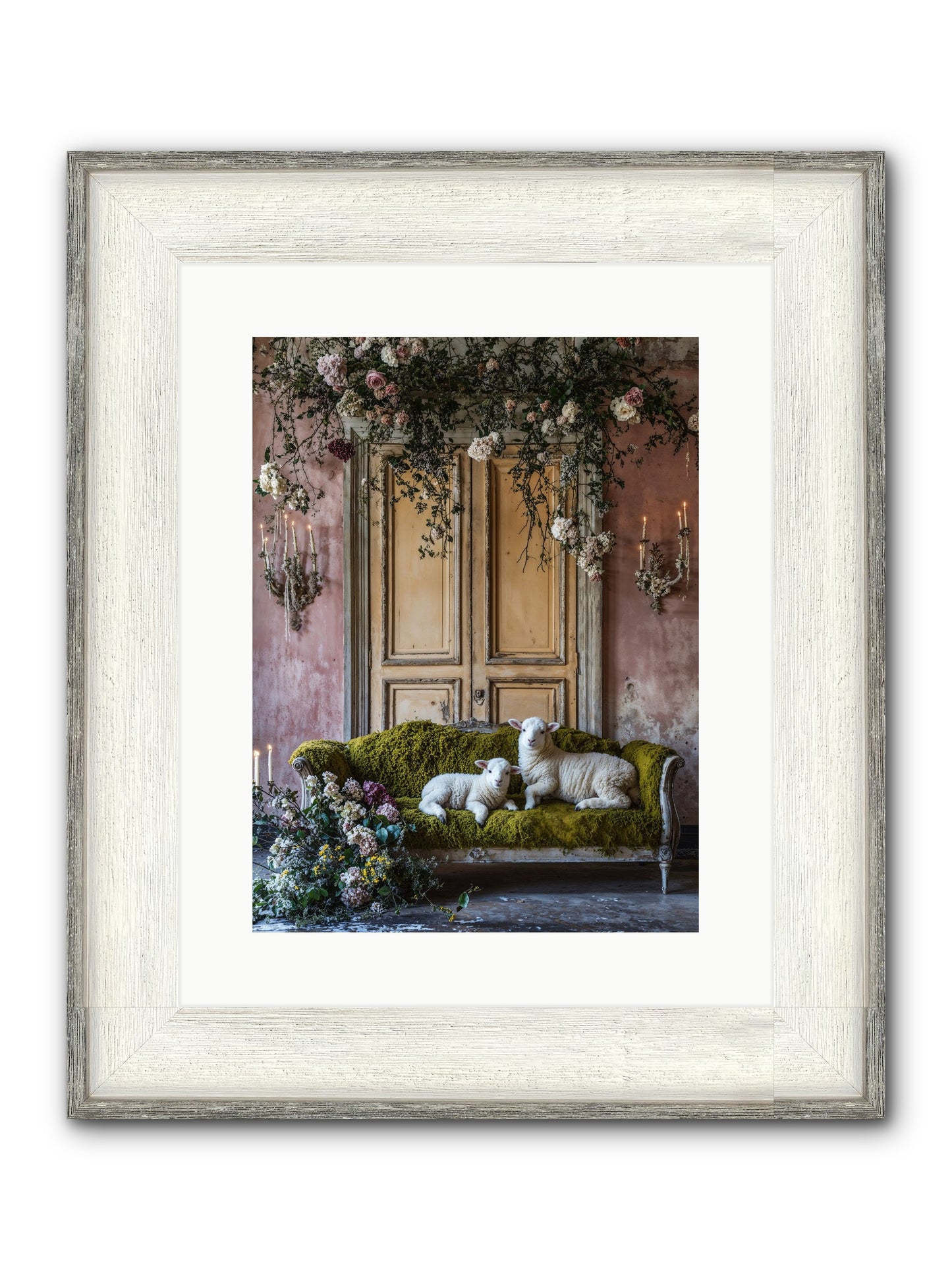 Tales From Velvet Fields Framed Print - Driftwood White 12x16