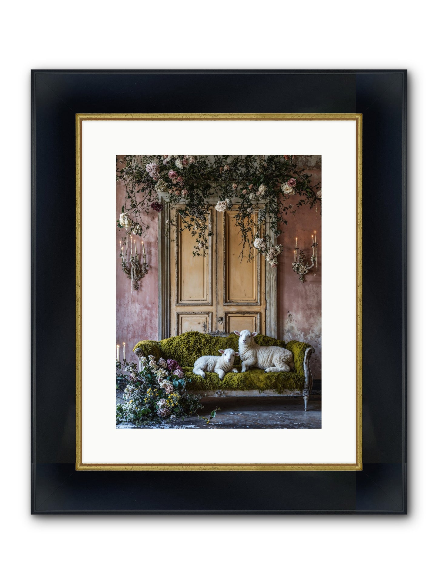 Tales From Velvet Fields Framed Print - Wide Black w/Gold 12x16