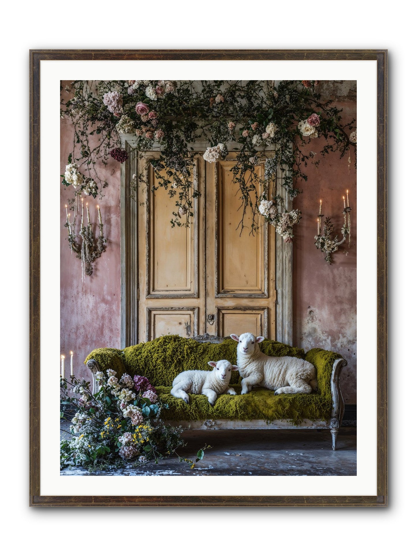 Tales From Velvet Fields Framed Print - Slimwoods Black/Gold 30x40