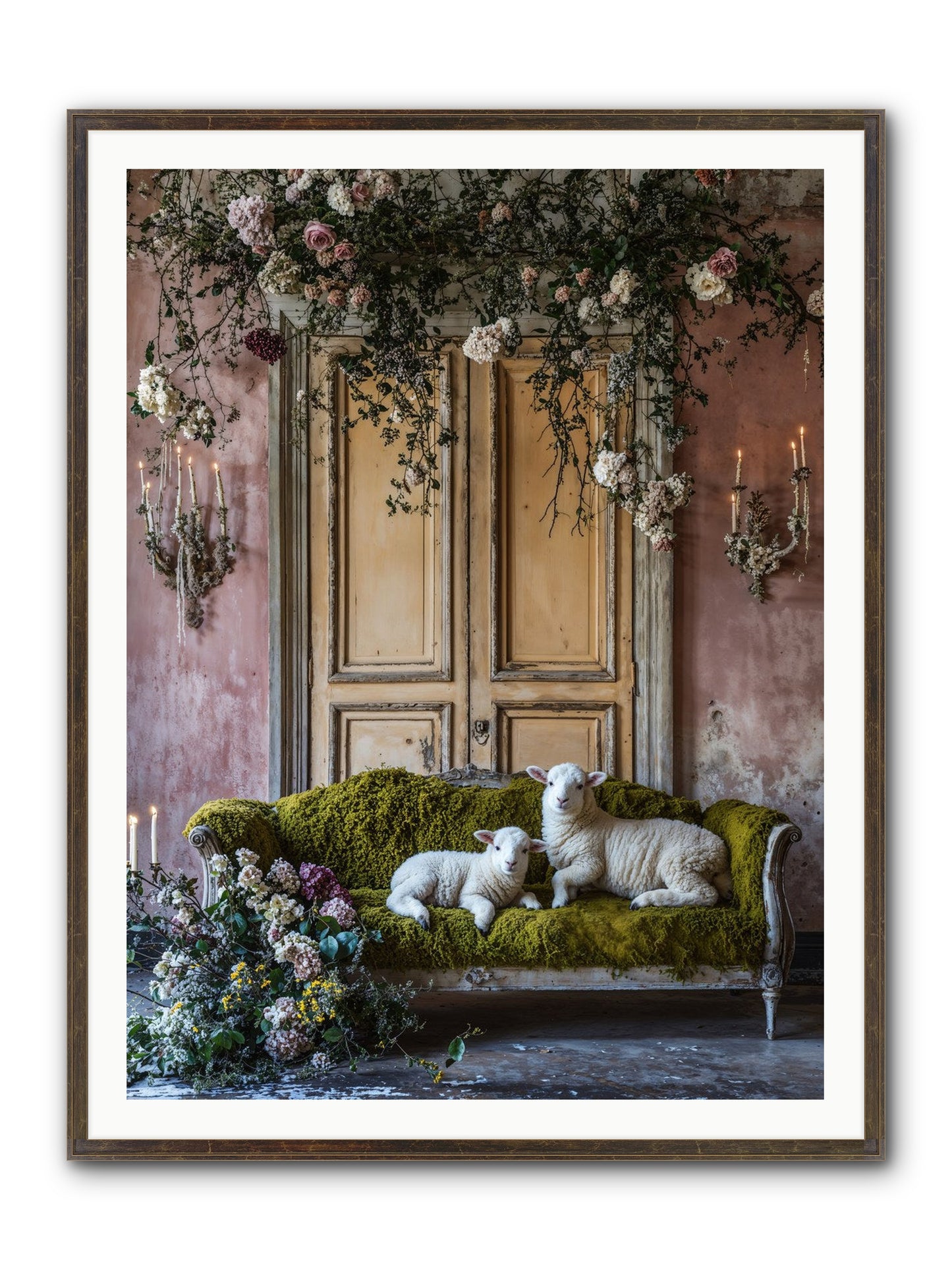 Tales From Velvet Fields Framed Print - Slimwoods Black/Gold 36x48