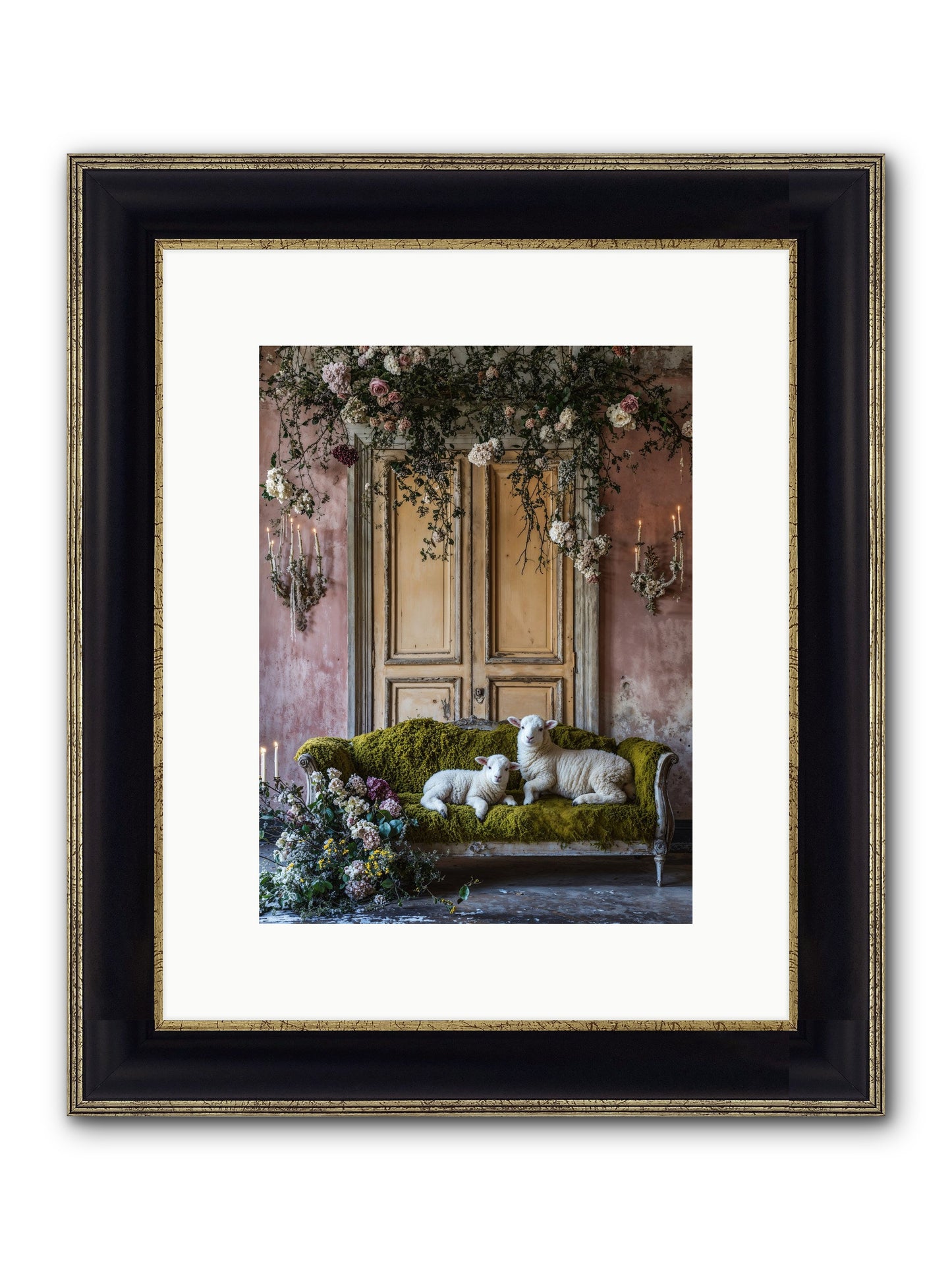 Tales From Velvet Fields Framed Print - Black & Gold 9x12