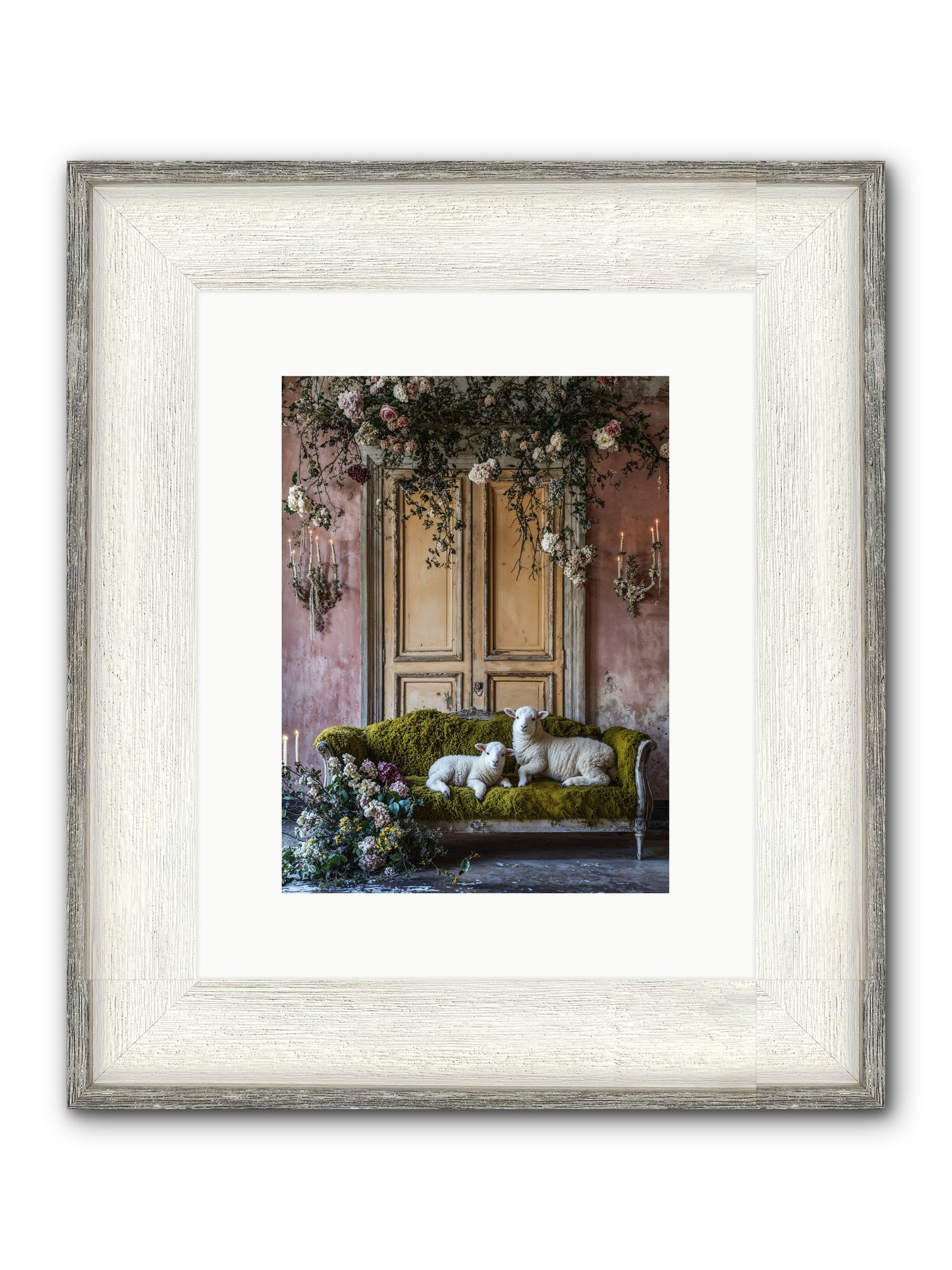 Tales From Velvet Fields Framed Print - Driftwood White 9x12