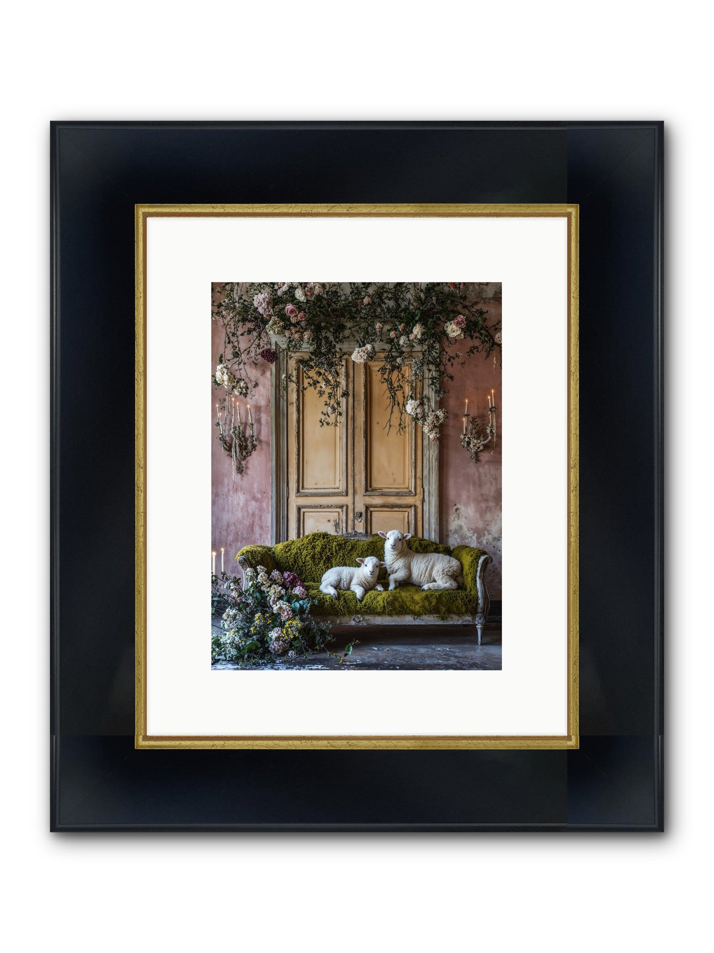 Tales From Velvet Fields Framed Print - Wide Black w/Gold 9x12