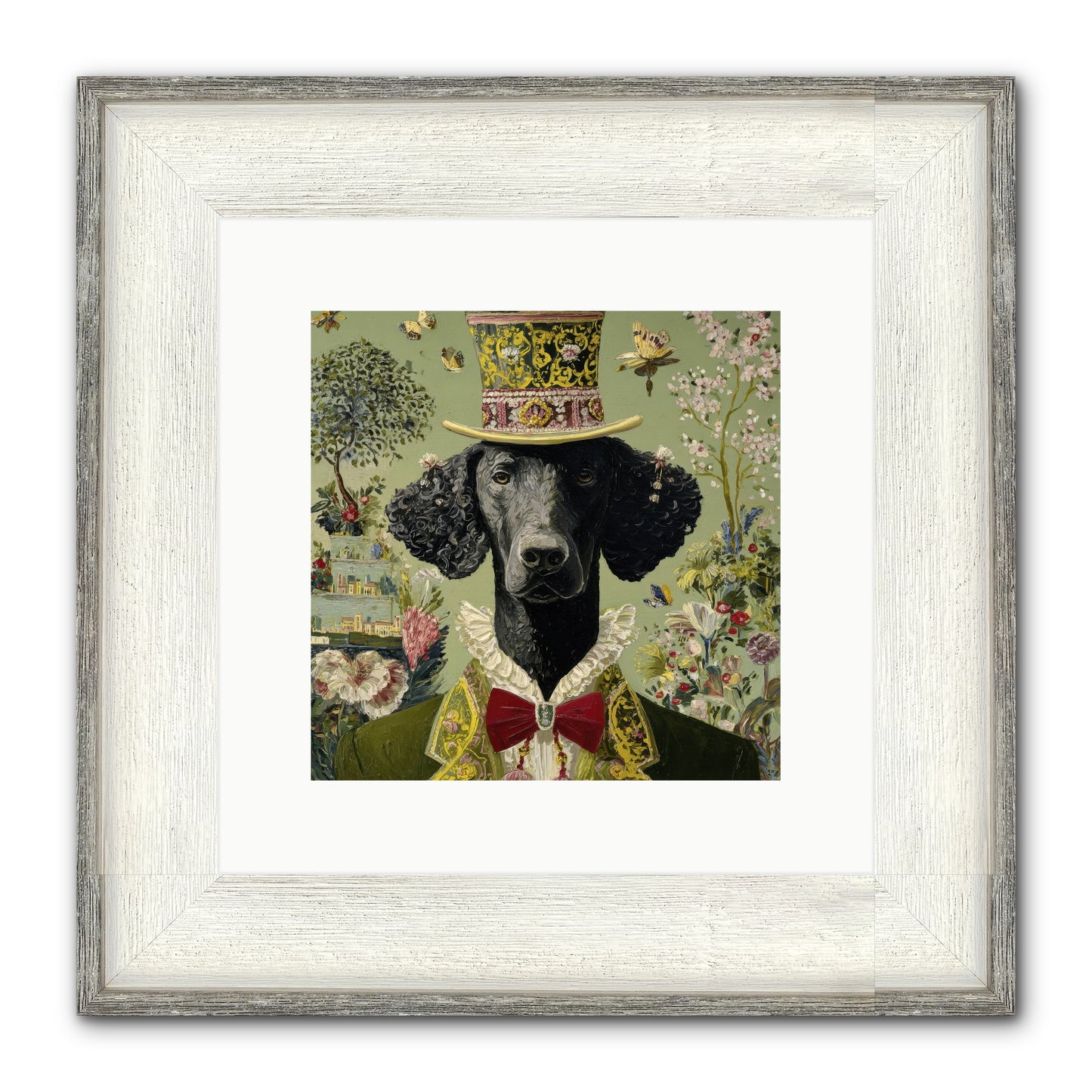 Tales Of Roaming Framed Print - Driftwood White 10x10