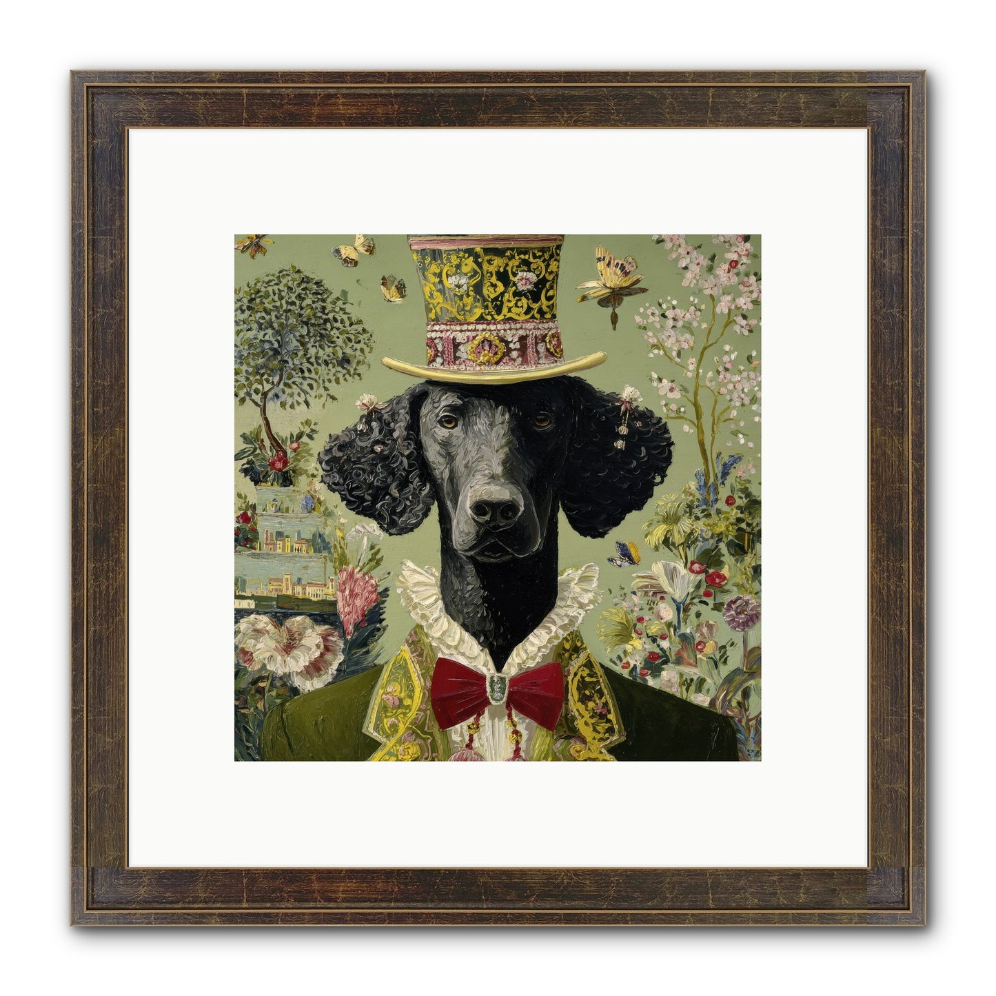 Tales Of Roaming Framed Print - Slimwoods Black/Gold 10x10