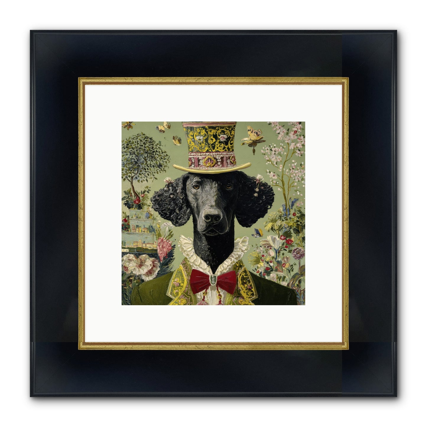 Tales Of Roaming Framed Print - Wide Black w/Gold 10x10