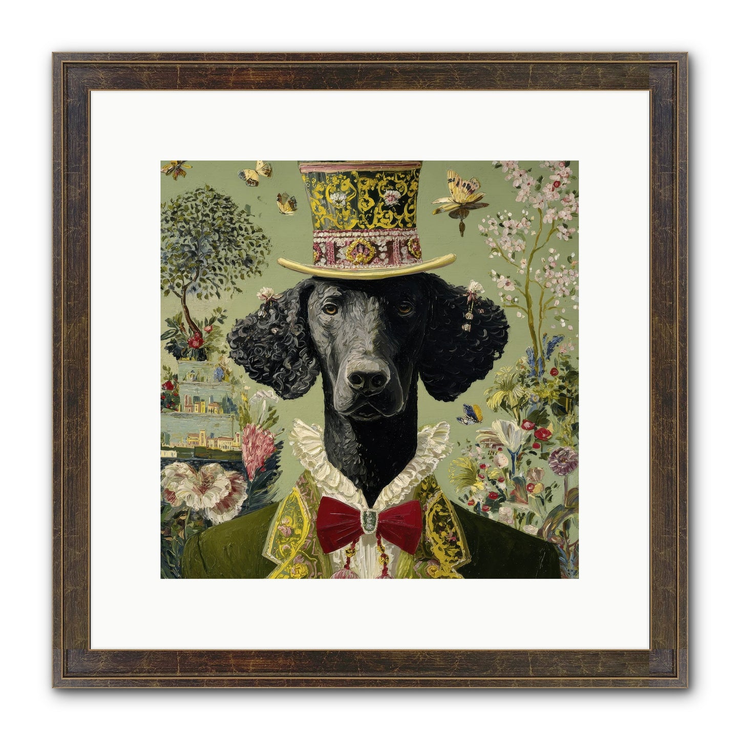 Tales Of Roaming Framed Print - Slimwoods Black/Gold 12x12