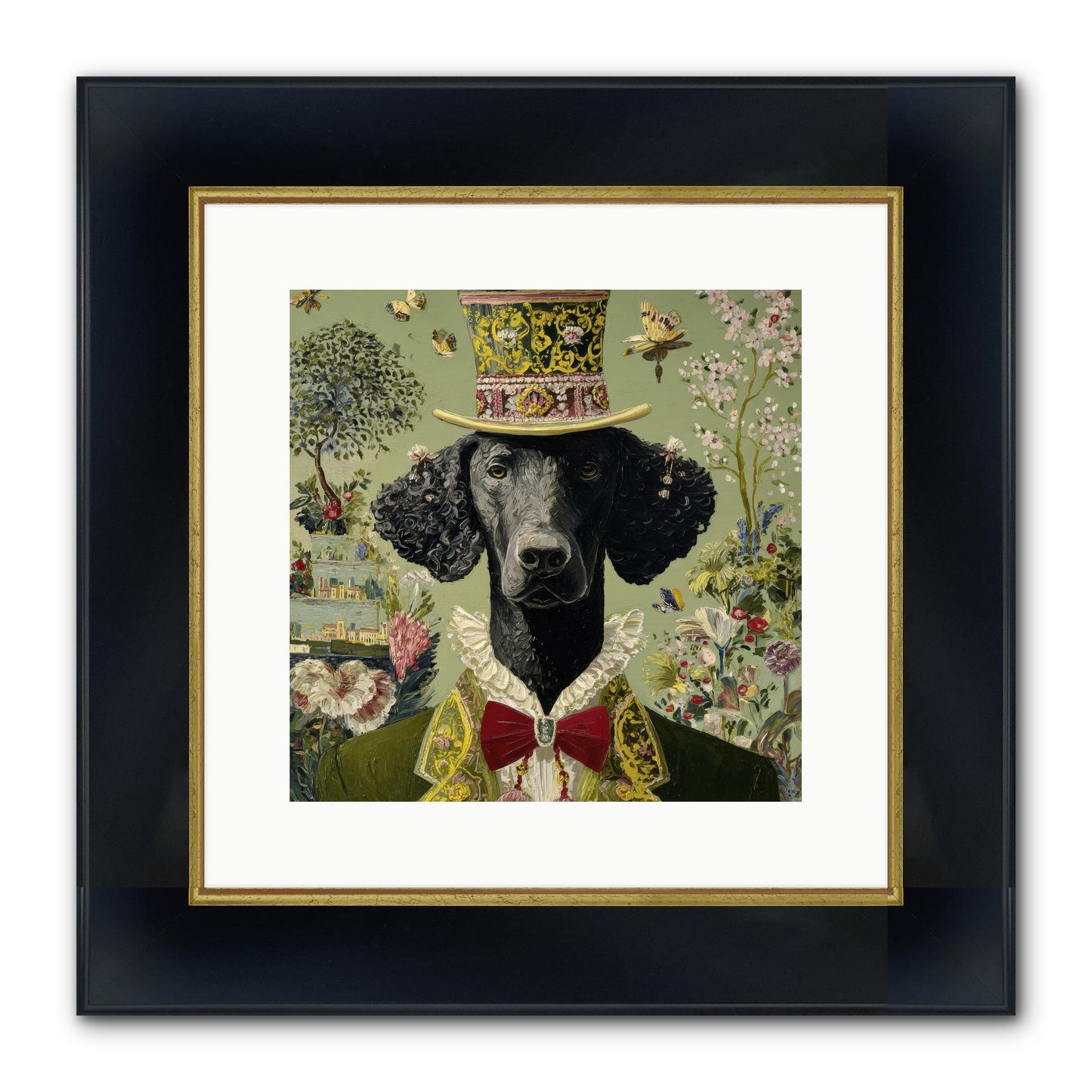 Tales Of Roaming Framed Print - Wide Black w/Gold 12x12