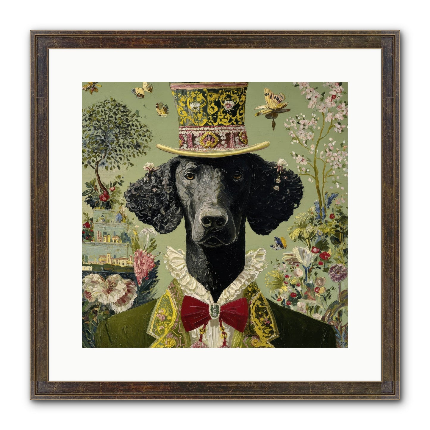 Tales Of Roaming Framed Print - Slimwoods Black/Gold 16x16