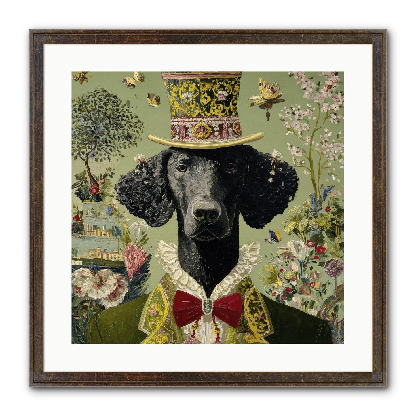 Tales Of Roaming Framed Print - Slimwoods Black/Gold 20x20