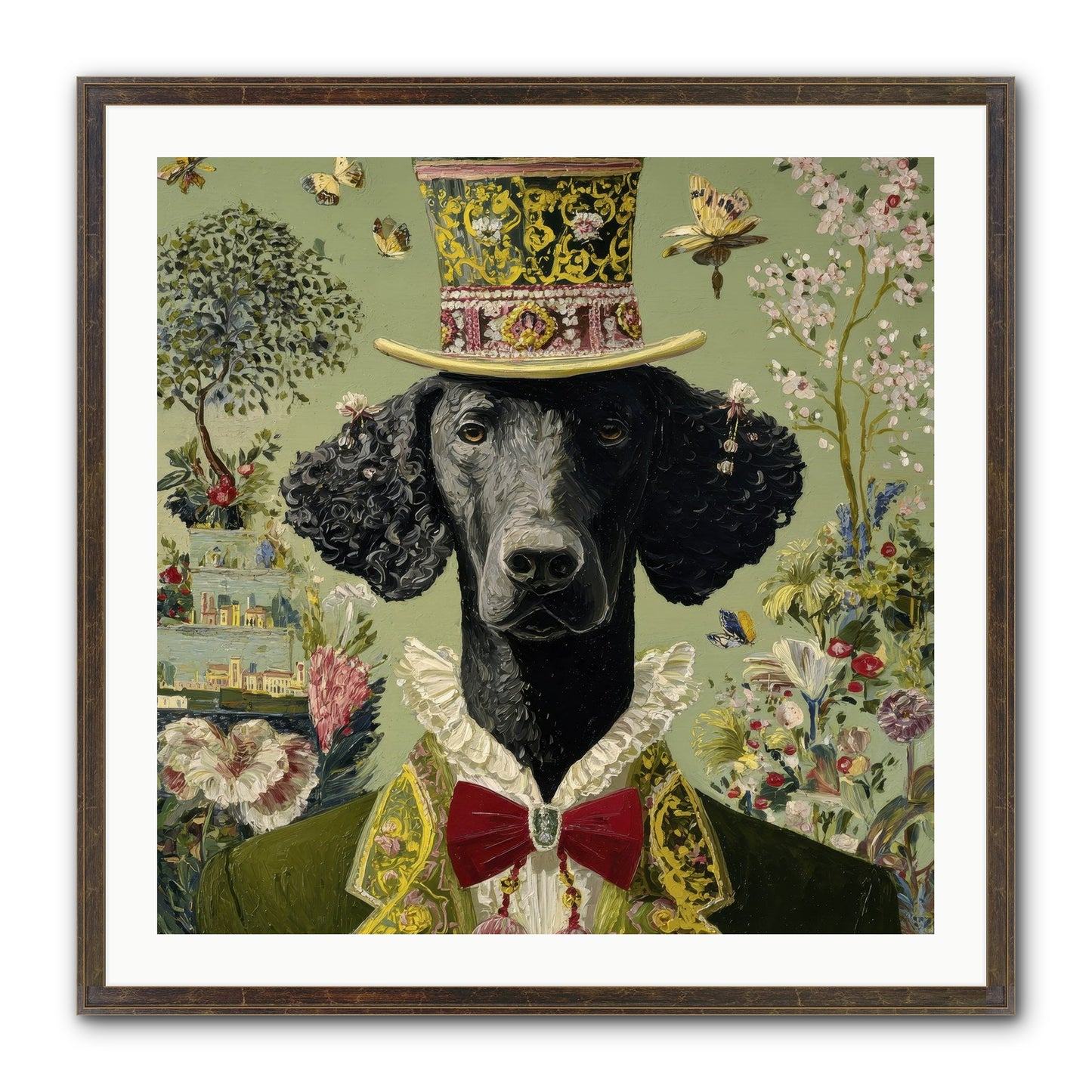 Tales Of Roaming Framed Print - Slimwoods Black/Gold 30x30