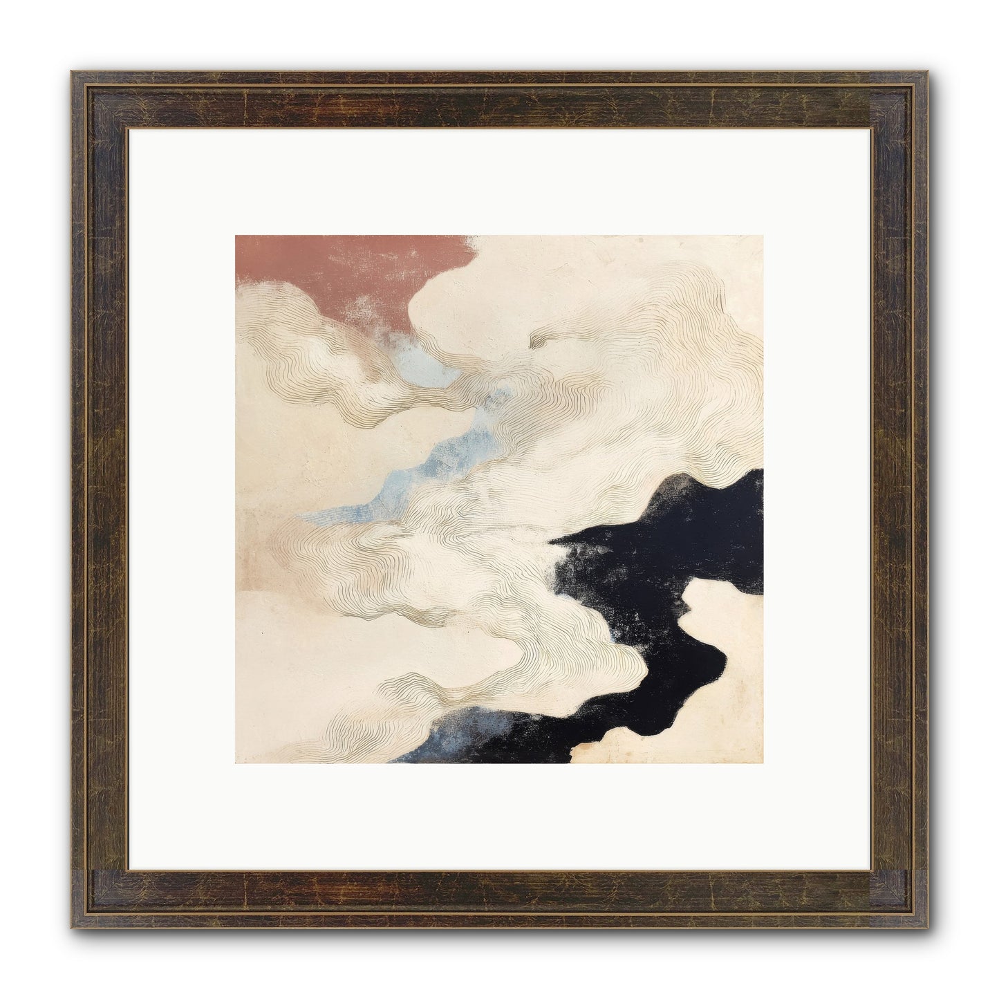 Talisman No.1 Framed Print - Slimwoods Black/Gold 10x10