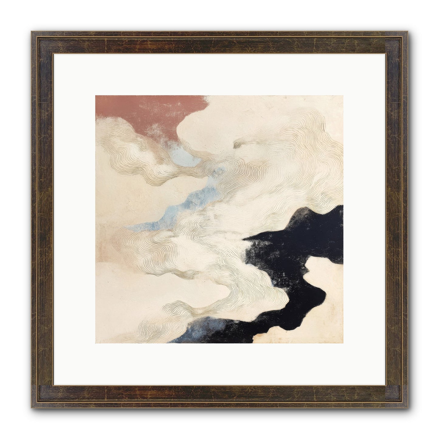 Talisman No.1 Framed Print - Slimwoods Black/Gold 12x12