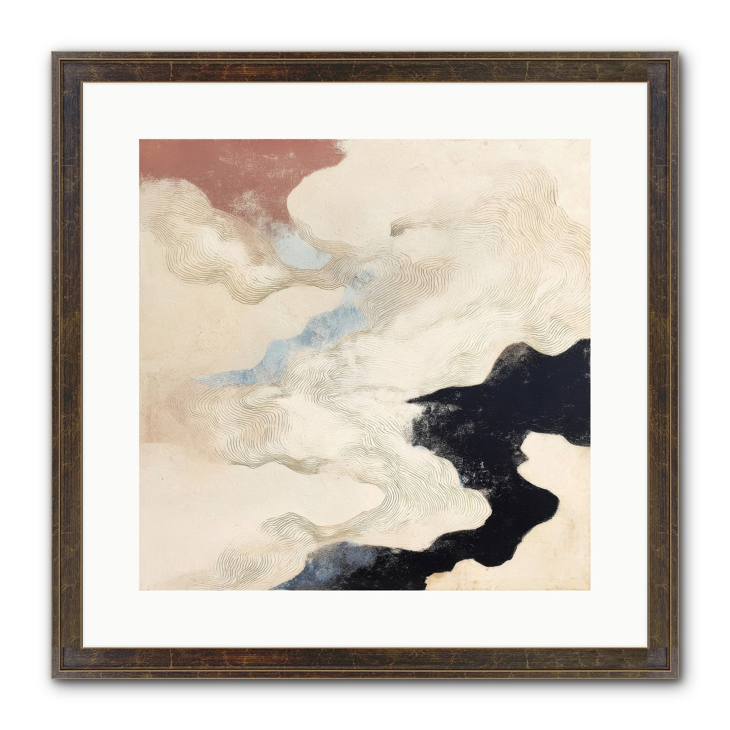Talisman No.1 Framed Print - Slimwoods Black/Gold 16x16