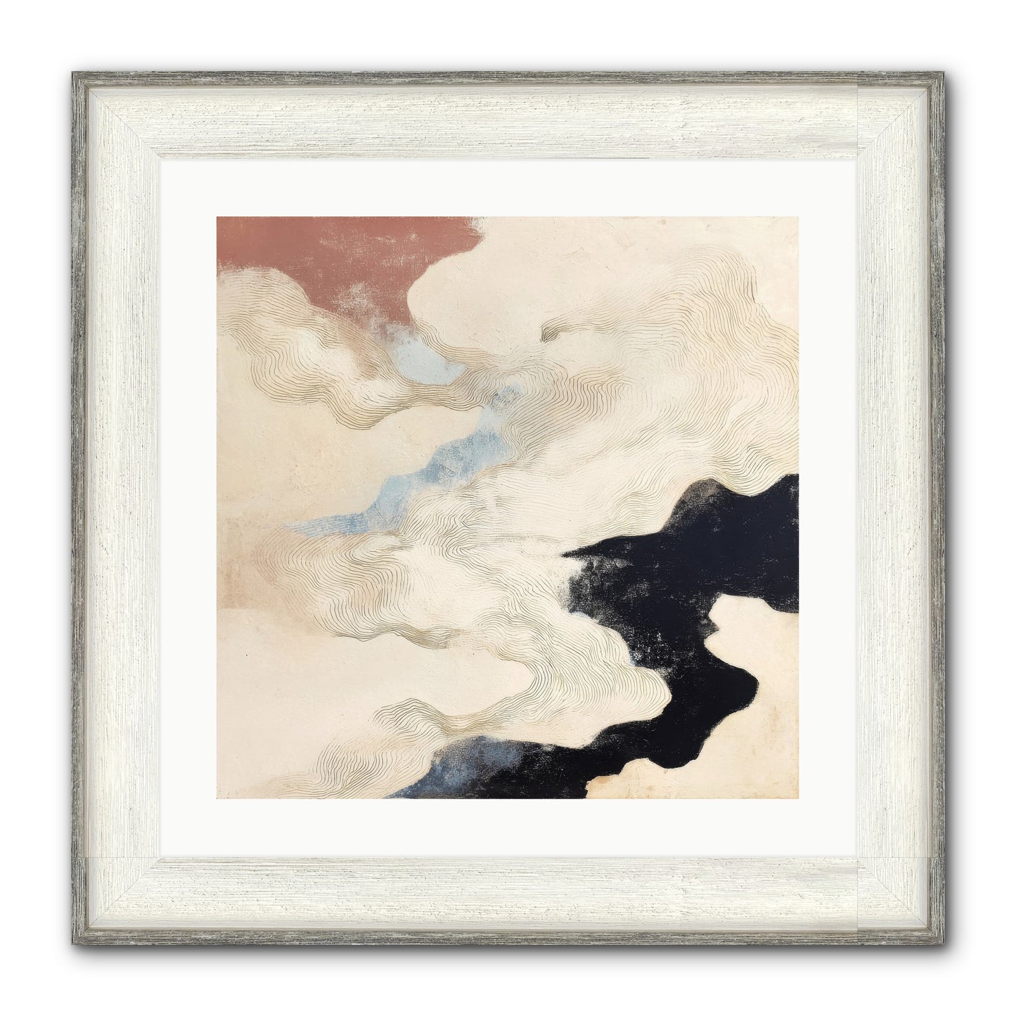 Talisman No.1 Framed Print - Driftwood White 20x20