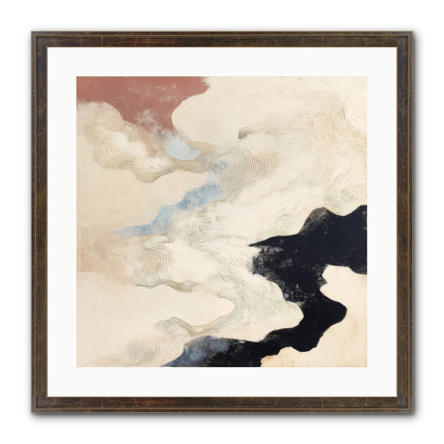 Talisman No.1 Framed Print - Slimwoods Black/Gold 20x20