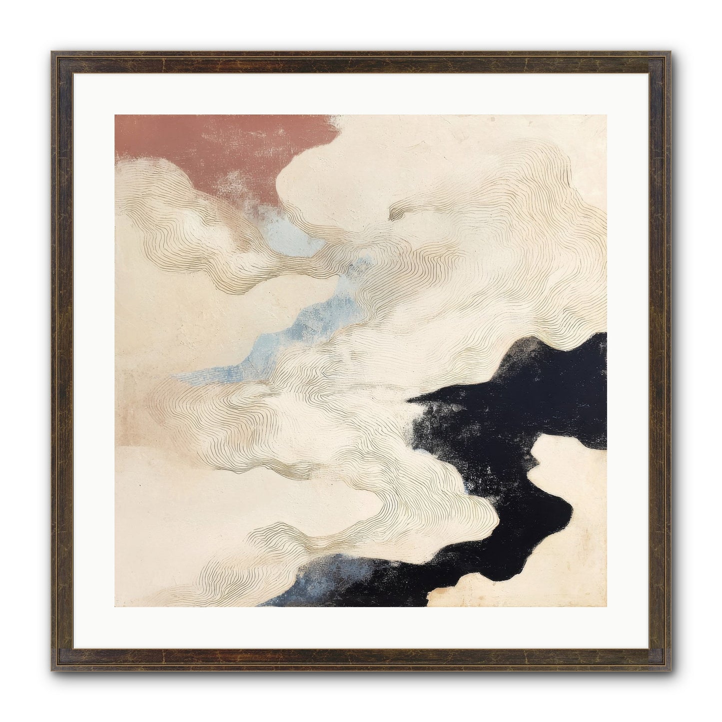 Talisman No.1 Framed Print - Slimwoods Black/Gold 24x24