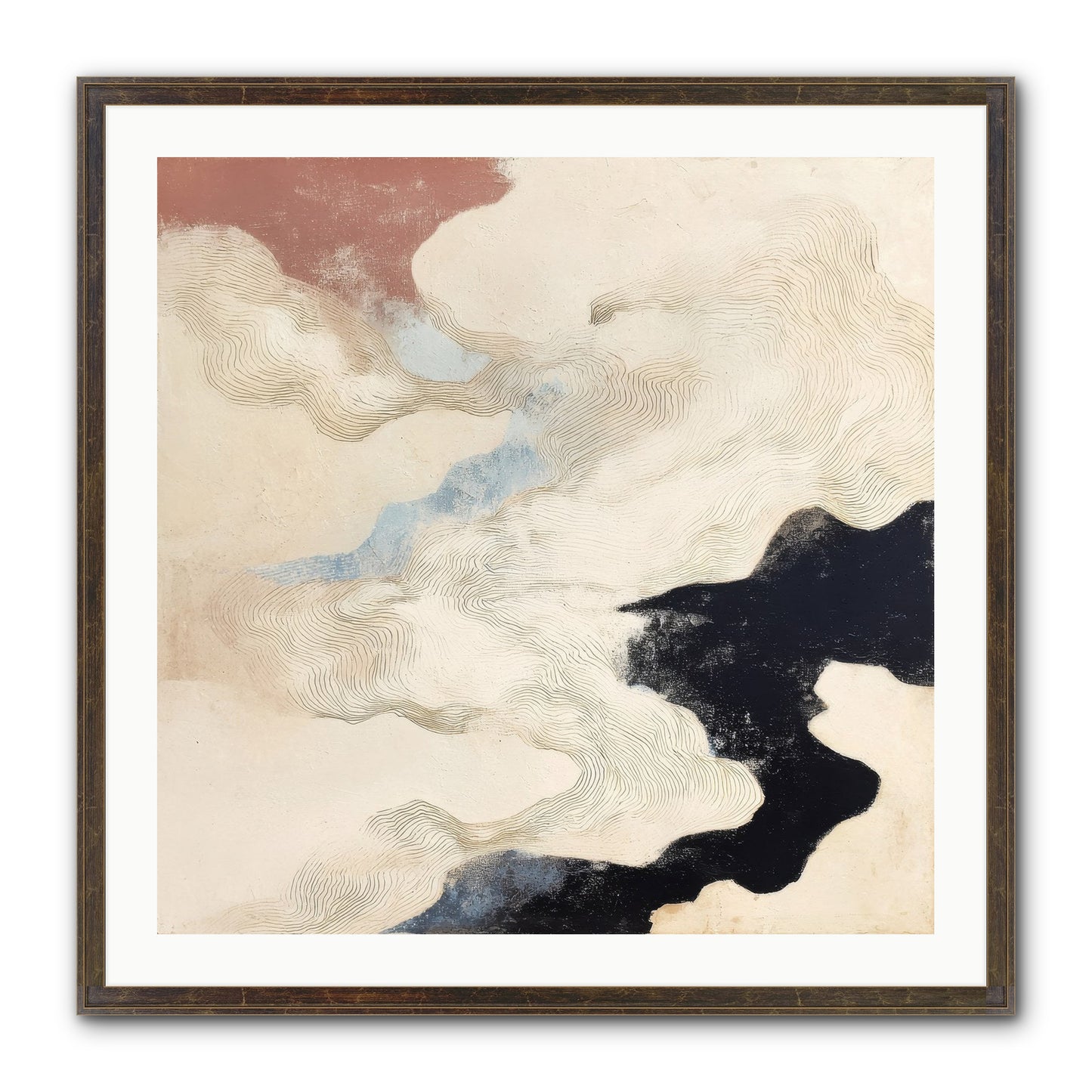 Talisman No.1 Framed Print - Slimwoods Black/Gold 30x30
