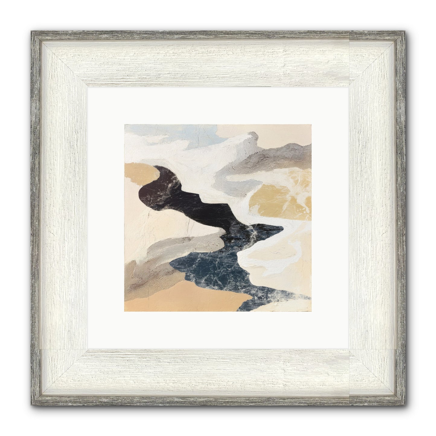 Talisman No.2 Framed Print - Driftwood White 10x10