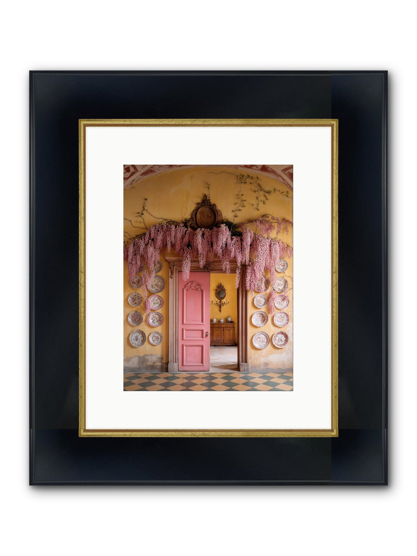 Tangle Of Sweet Rebellion Framed Print - Wide Black w/Gold 9x12