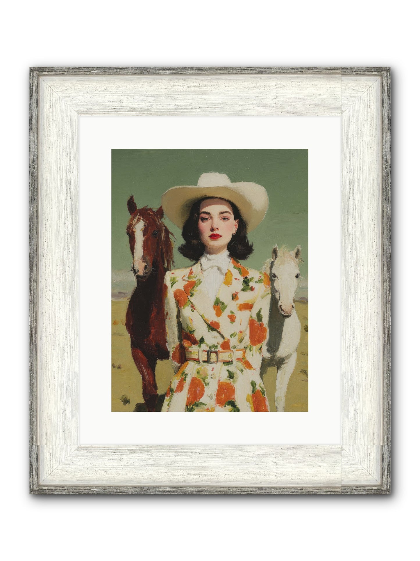 Tangled In The Timeless Framed Print - Driftwood White 12x16