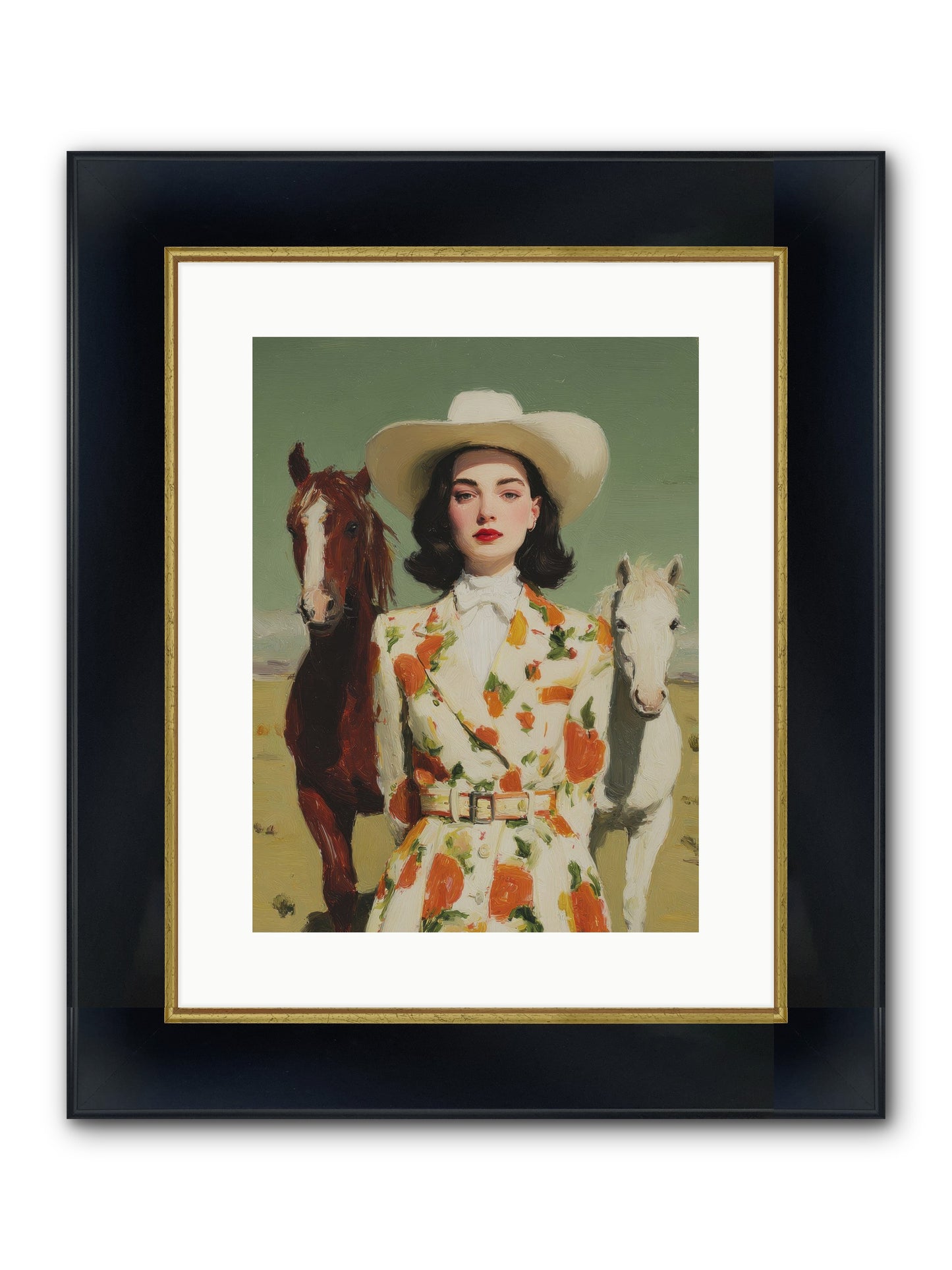 Tangled In The Timeless Framed Print - Wide Black w/Gold 12x16