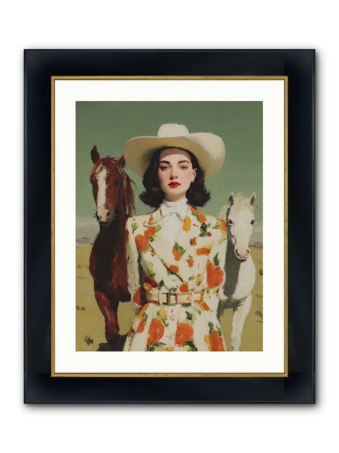 Tangled In The Timeless Framed Print - Wide Black w/Gold 18x24
